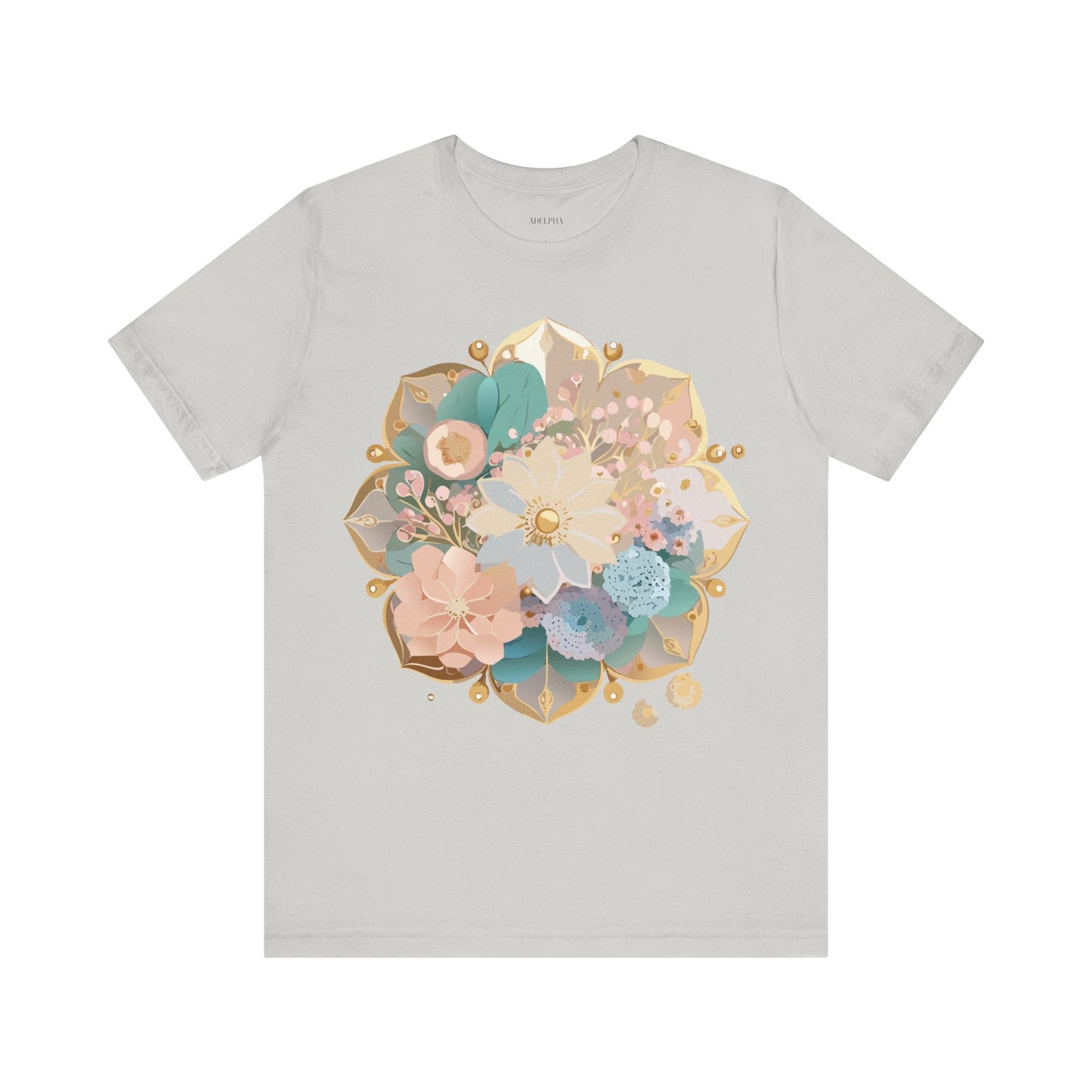 Mandala Graphic Unisex 100 Cotton Vintage Floral Artwork Tee 15