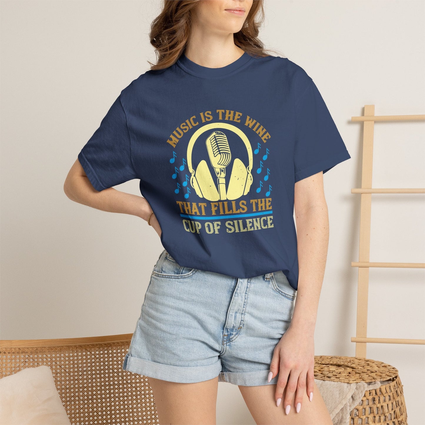 Music Graphic Design Unisex Cotton T-shirt m36