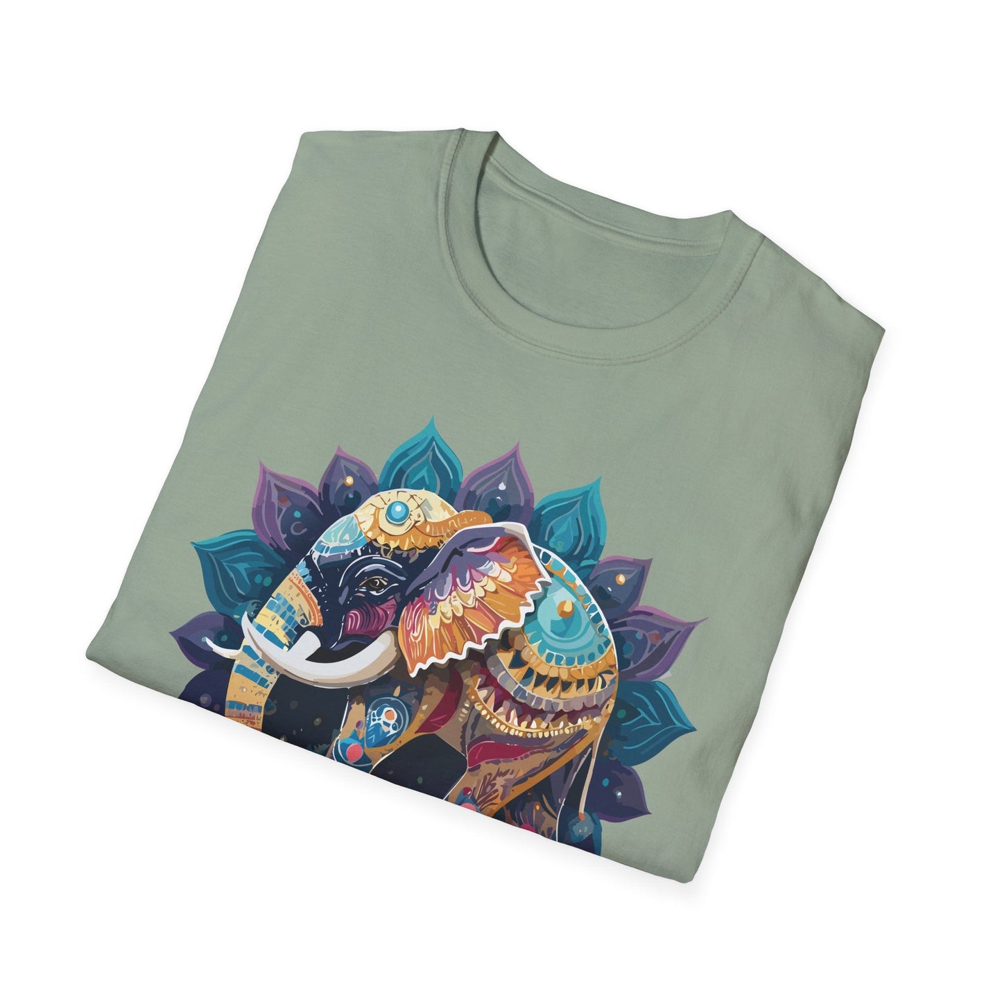 Elephant T Shirt Unisex Softstyle Cotton Tee Gildan 64000 Comfortable Everyday Wear