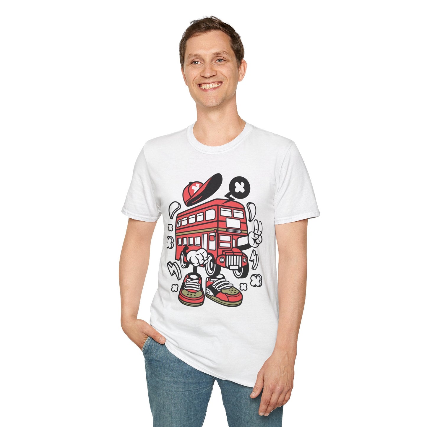 Cartoon Animation T Shirt Funny Tee Unisex Gildan Softstyle 64000 100 Percent Ring Spun Cotton