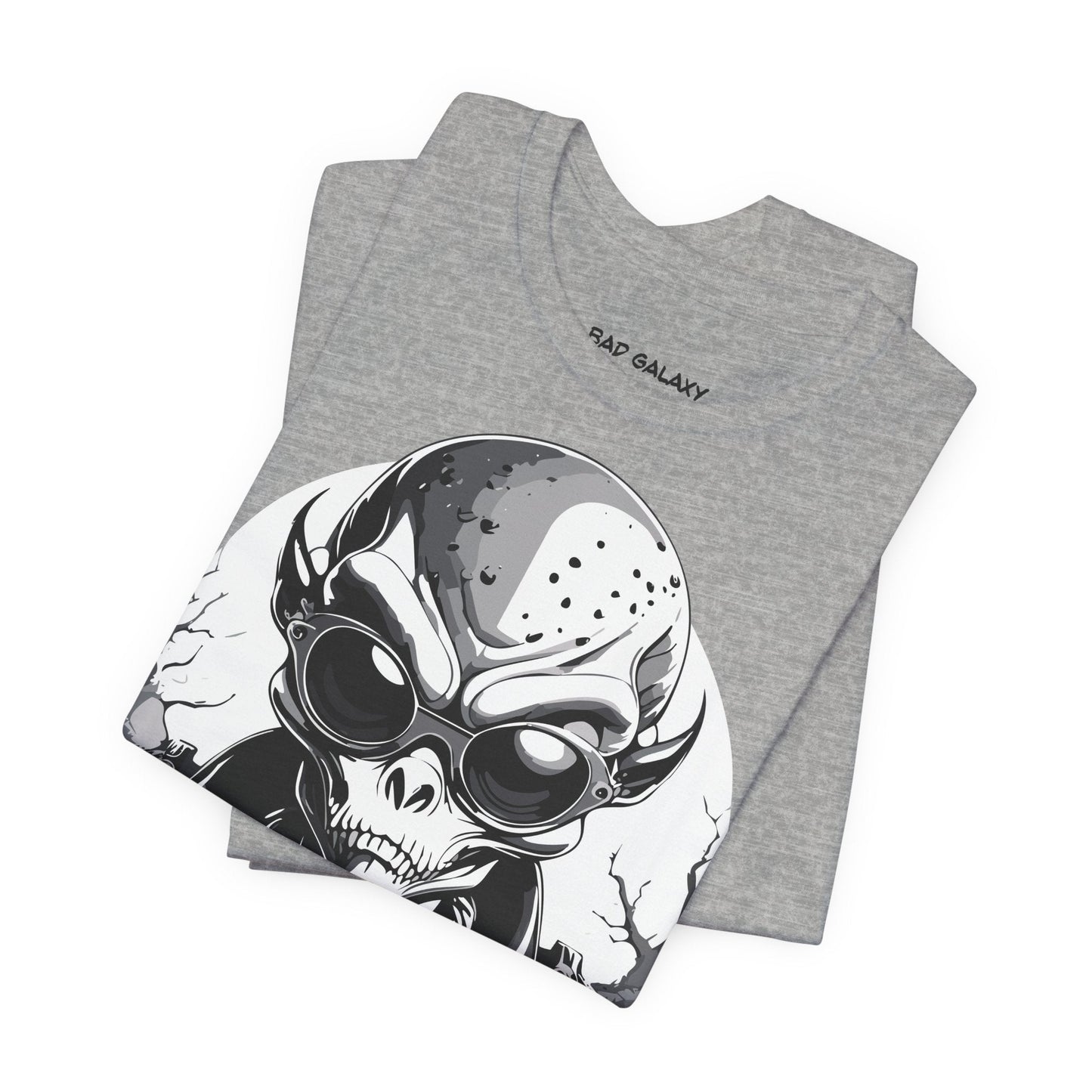 Tee Shirt With Alien From Bad Galaxy Made To Order One Hundred Percent Cotton Eco Inks Free Shipping