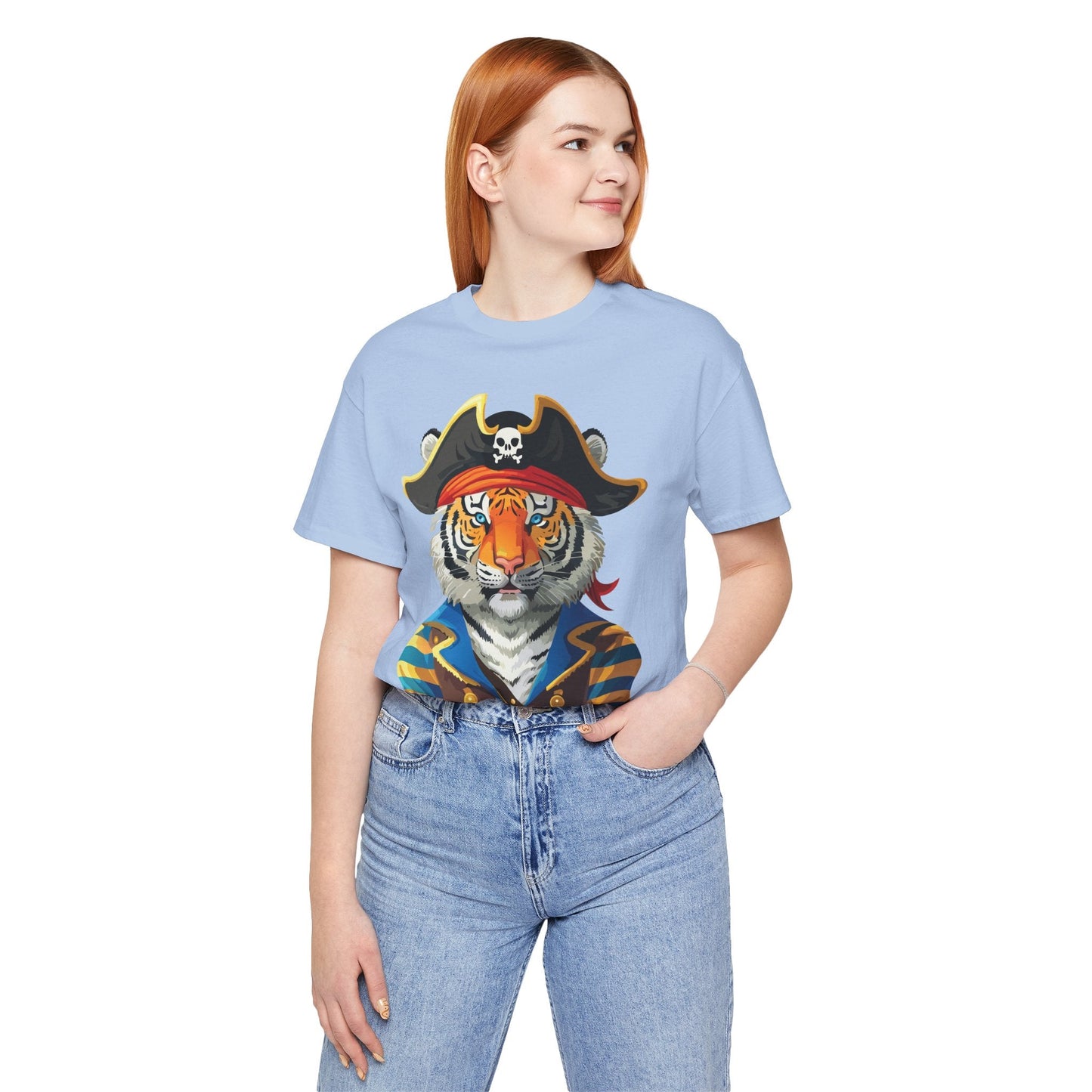 Unisex Animal Tee Shirt Art Design With Wild Animals Gildan Softstyle Cotton T Shirt
