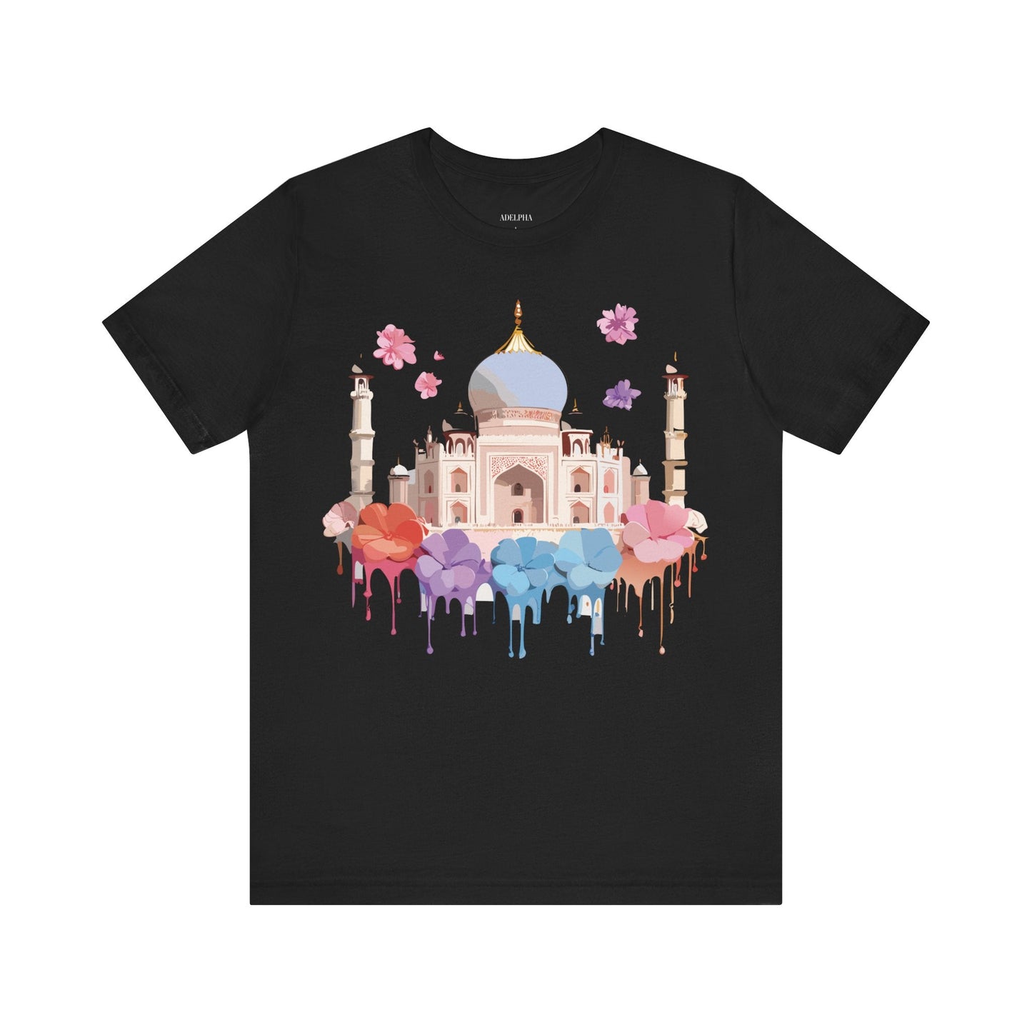Taj Mahal Tourist Shirt Graphic Tee Unisex Vintage Inspired Adelpha Art Design Edition
