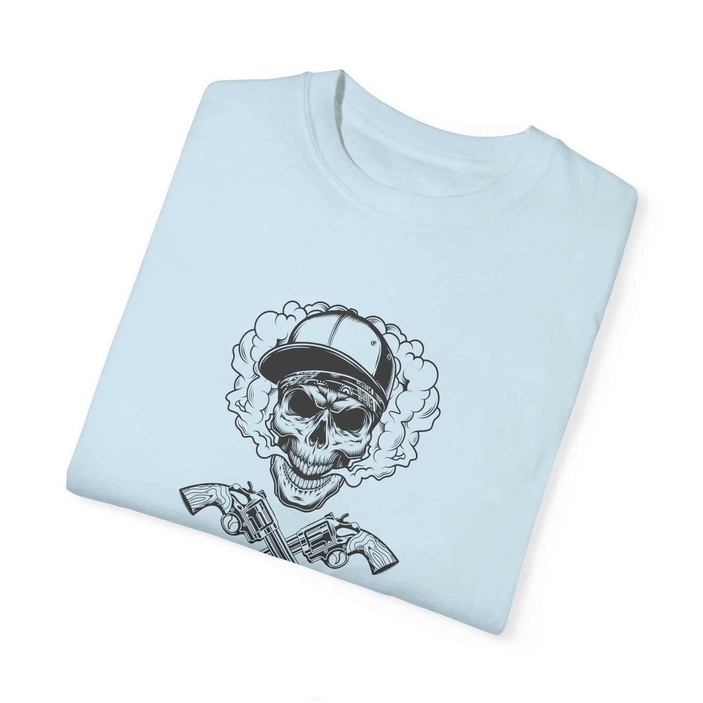 Unisex Cotton Tee Shirt with Skull