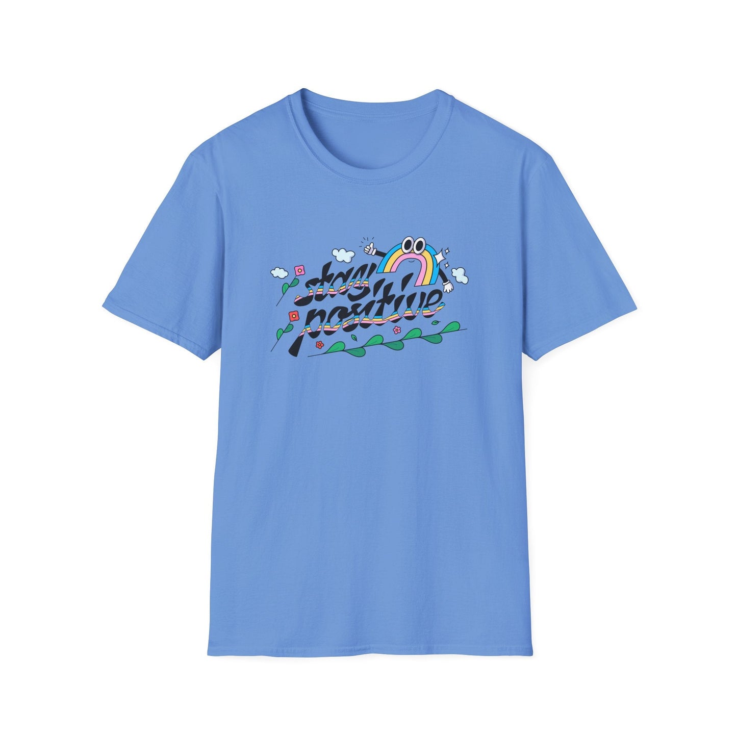 Positive Slogan T Shirts Unisex Softstyle Tee With Positive Words And Good Quotes Gildan 64000