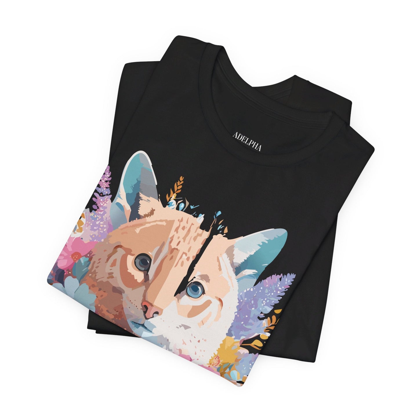 Cat Graphic Tee Unisex Vintage Art Design Adelpha Premium Comfort