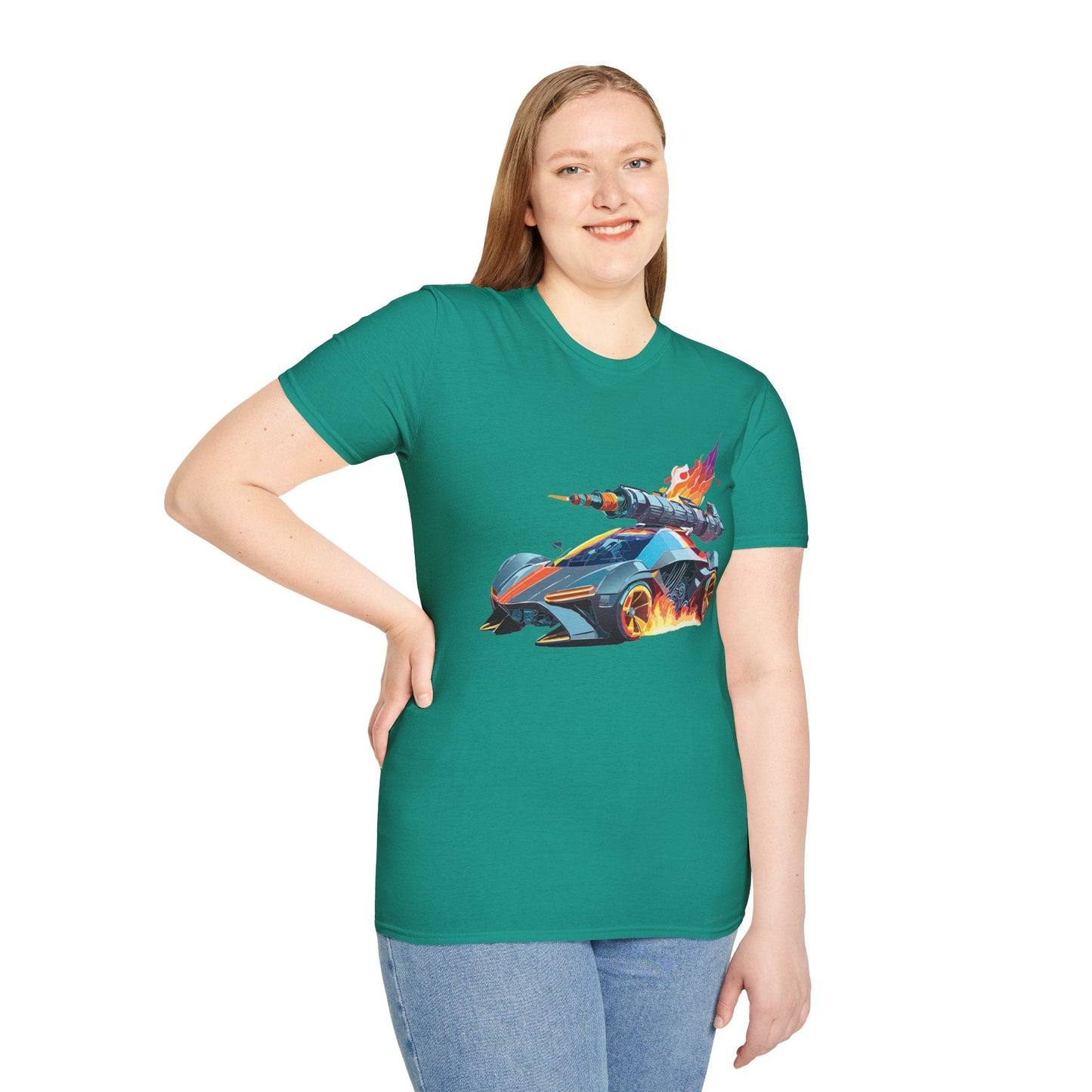 Car T Shirt for Car Lovers Unisex Softstyle Tee 64000 Hot Wheels Design Shirt with Cars