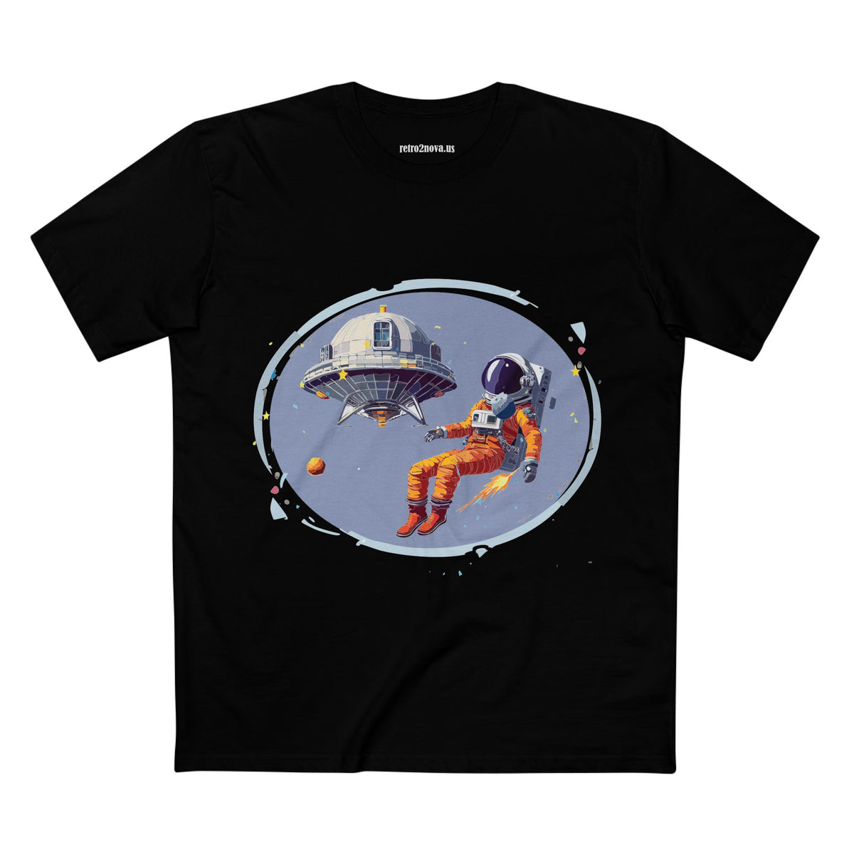 Cosmos Astronaut Graphic Tee Staple Unisex 100 Cotton Tee Shirt - CS-12