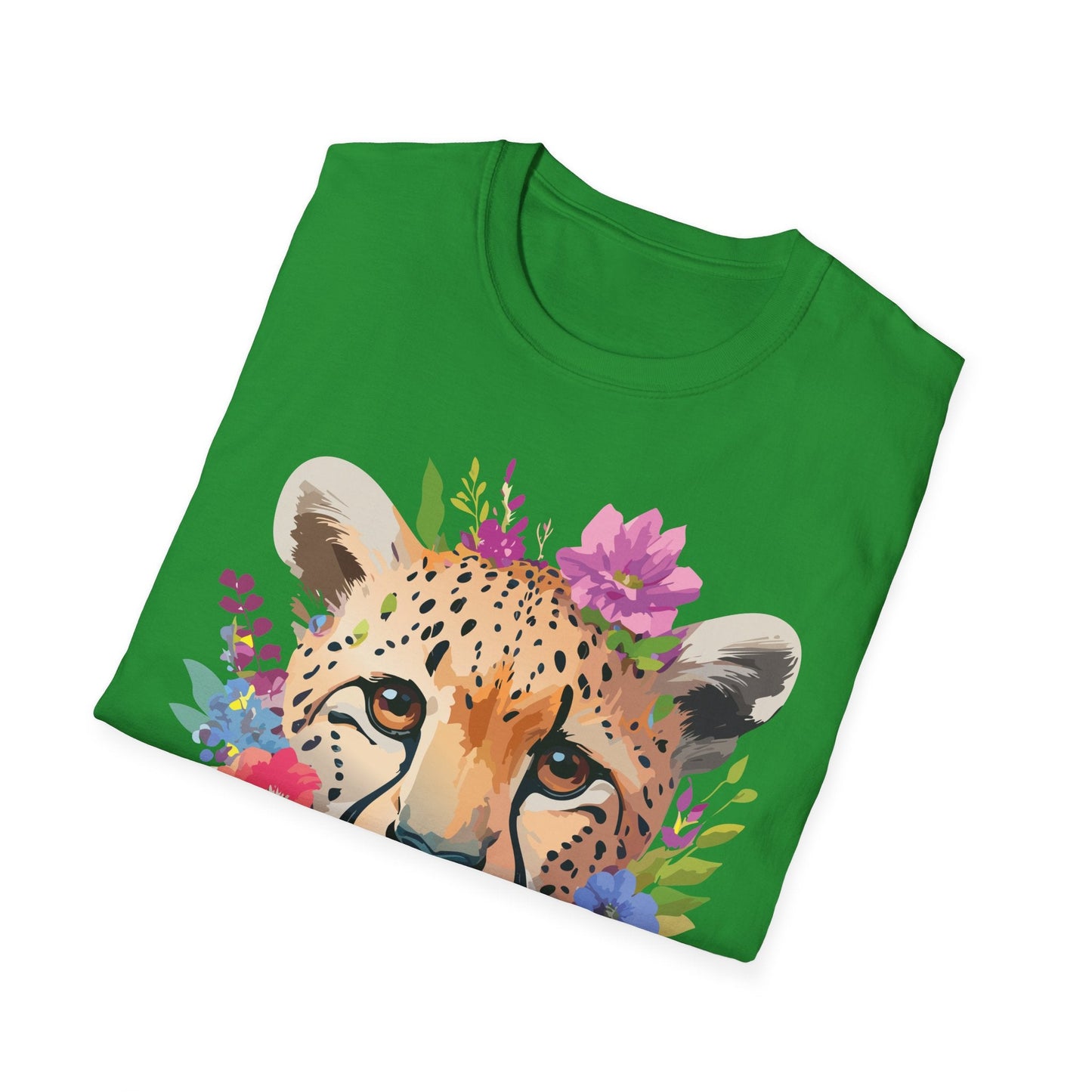 Cheetah Print Unisex Softstyle T Shirt Gildan 64000 Tee For Everyday Comfort