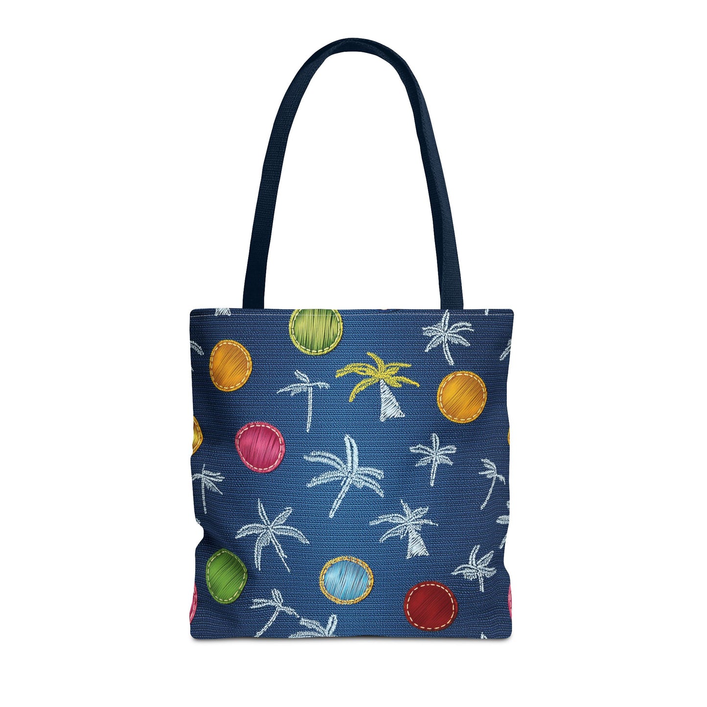 Denim Fabric Imitation Print Unisex Canvas Bag Poly Spun 3 Sizes Tote Bag 182-9
