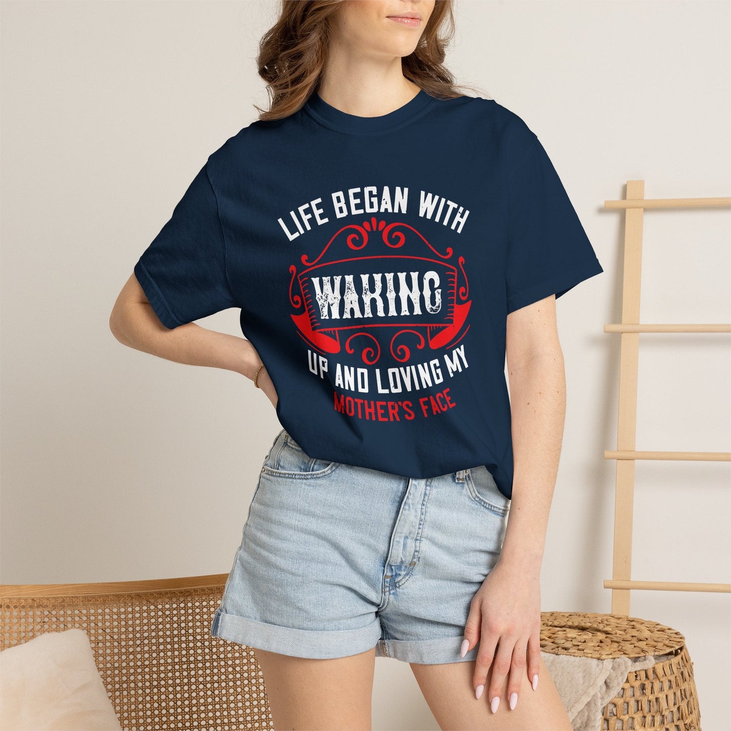 Mom T-shirt Mother Day Mama Tee Unisex Comfort Colors Garment-Dyed Cotton h77