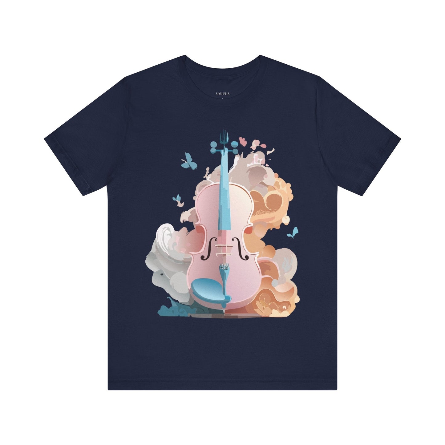 Music Graphic Unisex 100 Cotton Vintage Art with Musical Elements Tee 11