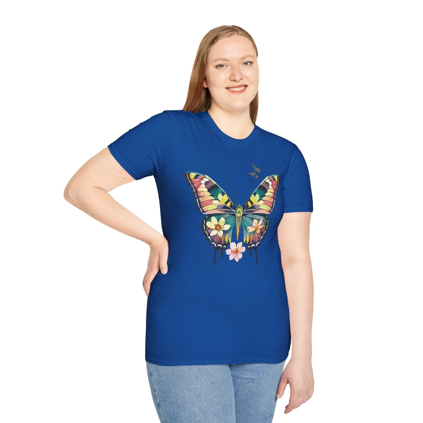 Butterfly T Shirt For Unisex Softstyle 64000 Short Sleeve Monarch Butterfly Tee Design