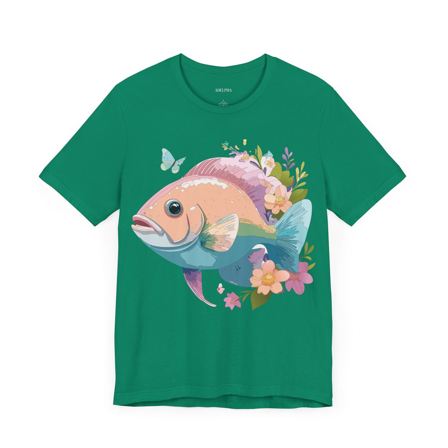 Fish Graphic Unisex 100 Cotton Vintage Artwork Tee 1