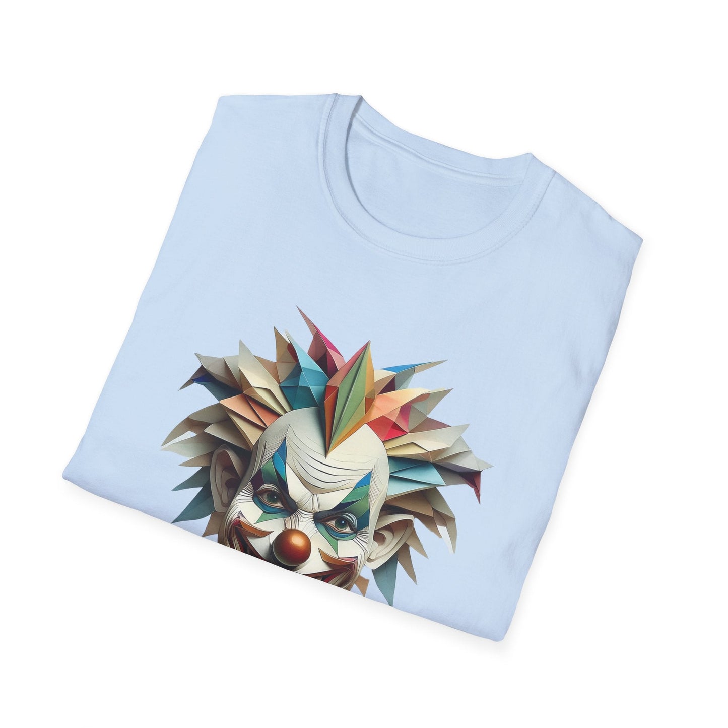 Clown Shirt Unisex Funny Circus Tee Gildan Softstyle 64000 Short Sleeve Cotton Tee