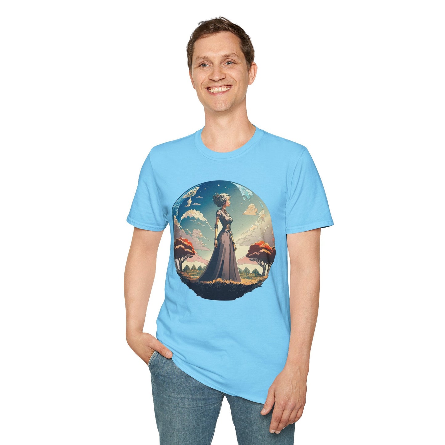 Womens Graphic T Shirt Art Design Tee Gildan Softstyle 64000 Unisex Cotton Short Sleeve
