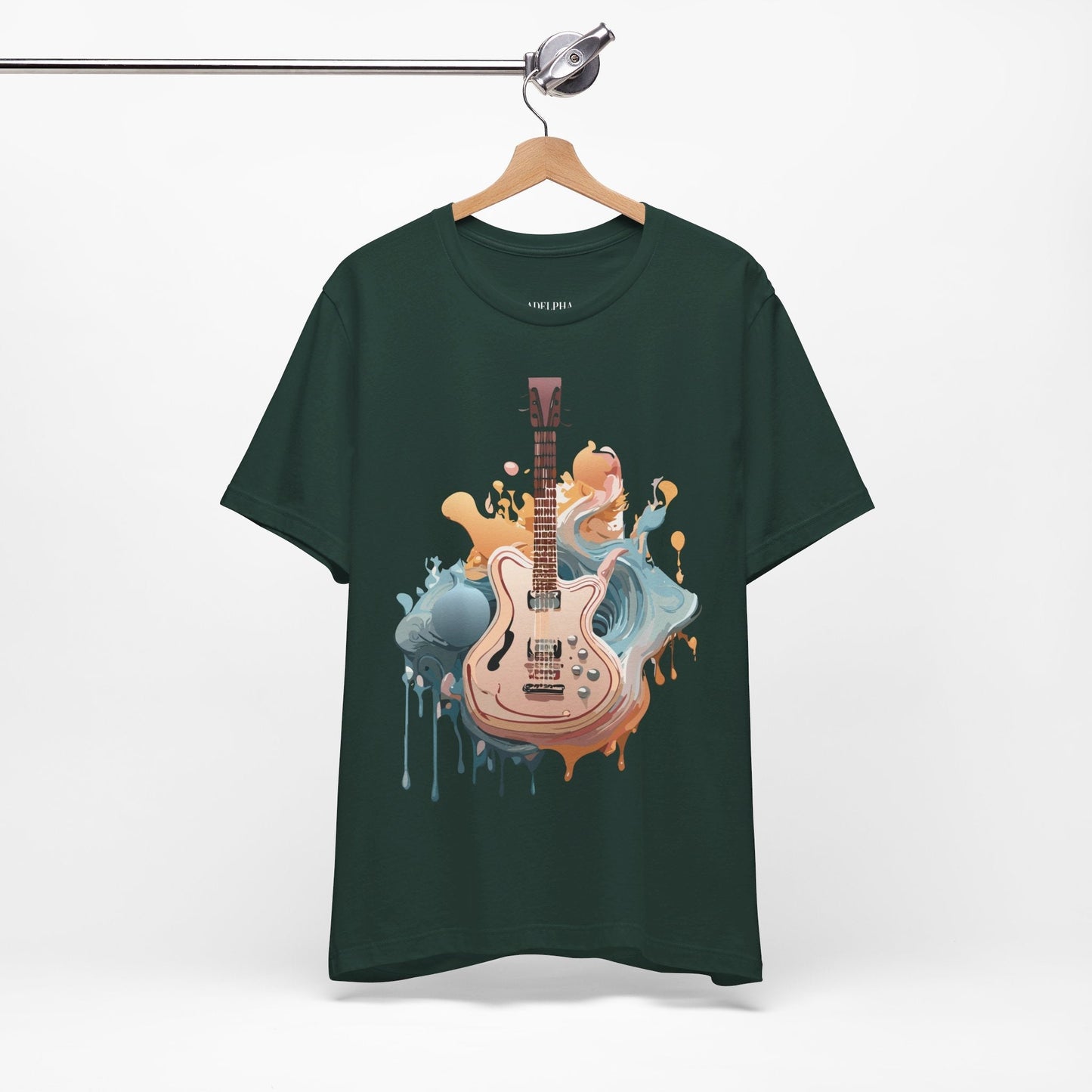 Adelpha Vintage Inspired Graphic Tee Unisex Jersey Short Sleeve Music Design Collectible