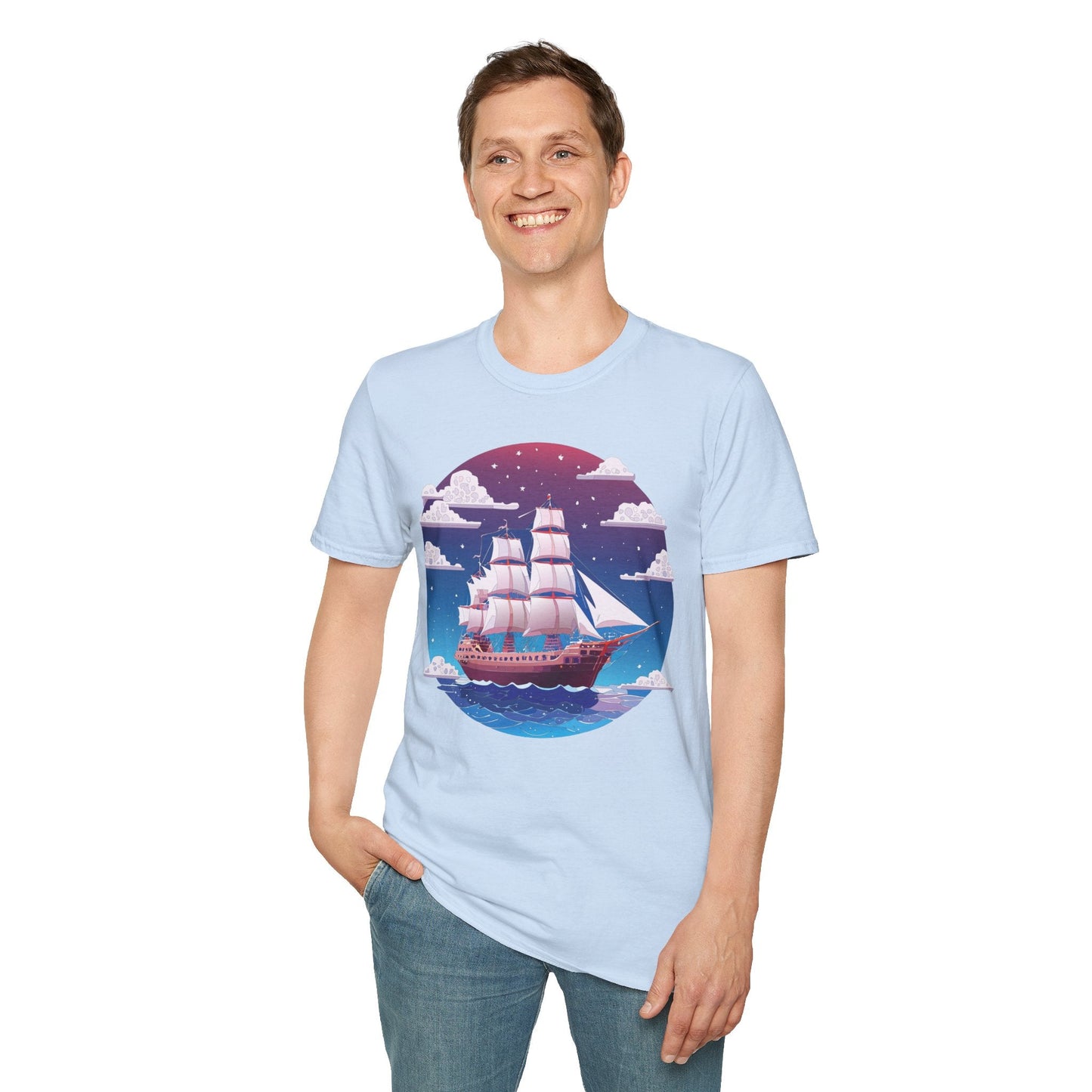 Ship T Shirt Frigate T Shirt Vessel Tee Shirt Unisex Softstyle 100 Percent Ring Spun Cotton