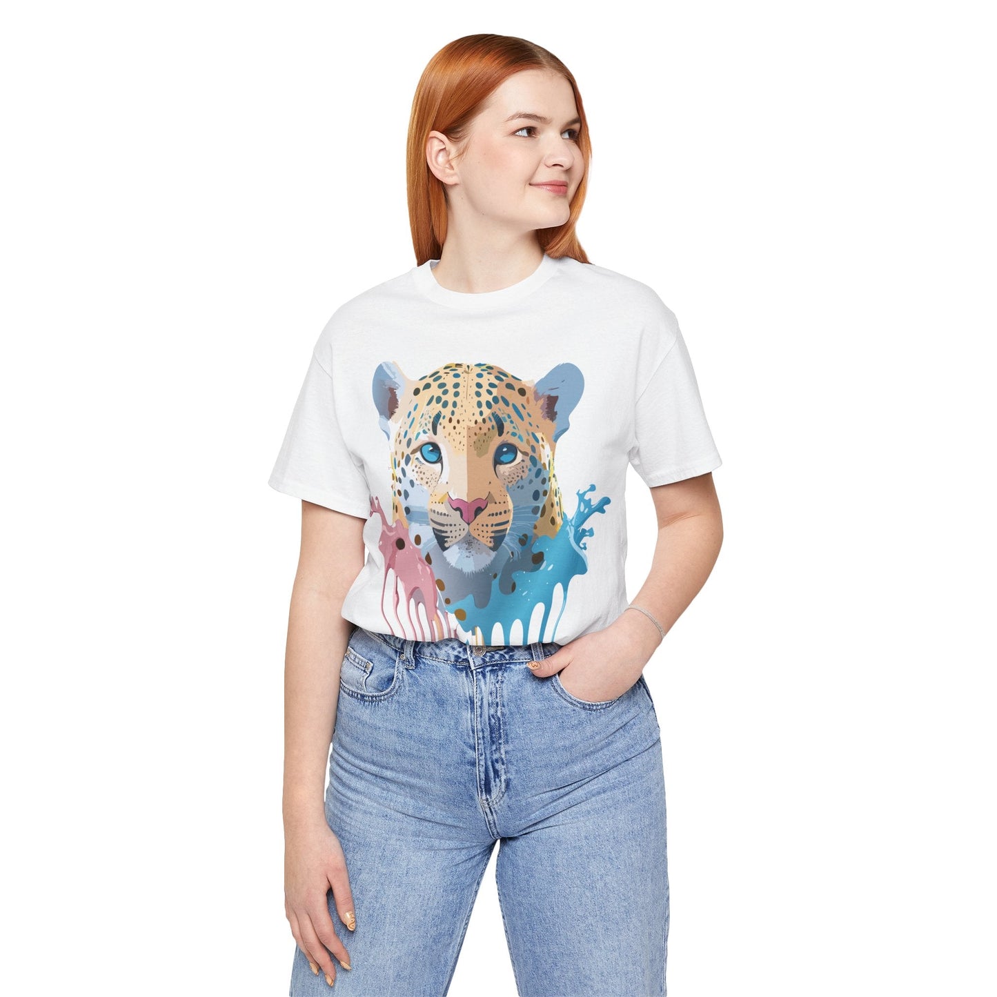 Adelpha Cheetah Graphic T Shirt Unisex Jersey Short Sleeve Vintage Art Tee