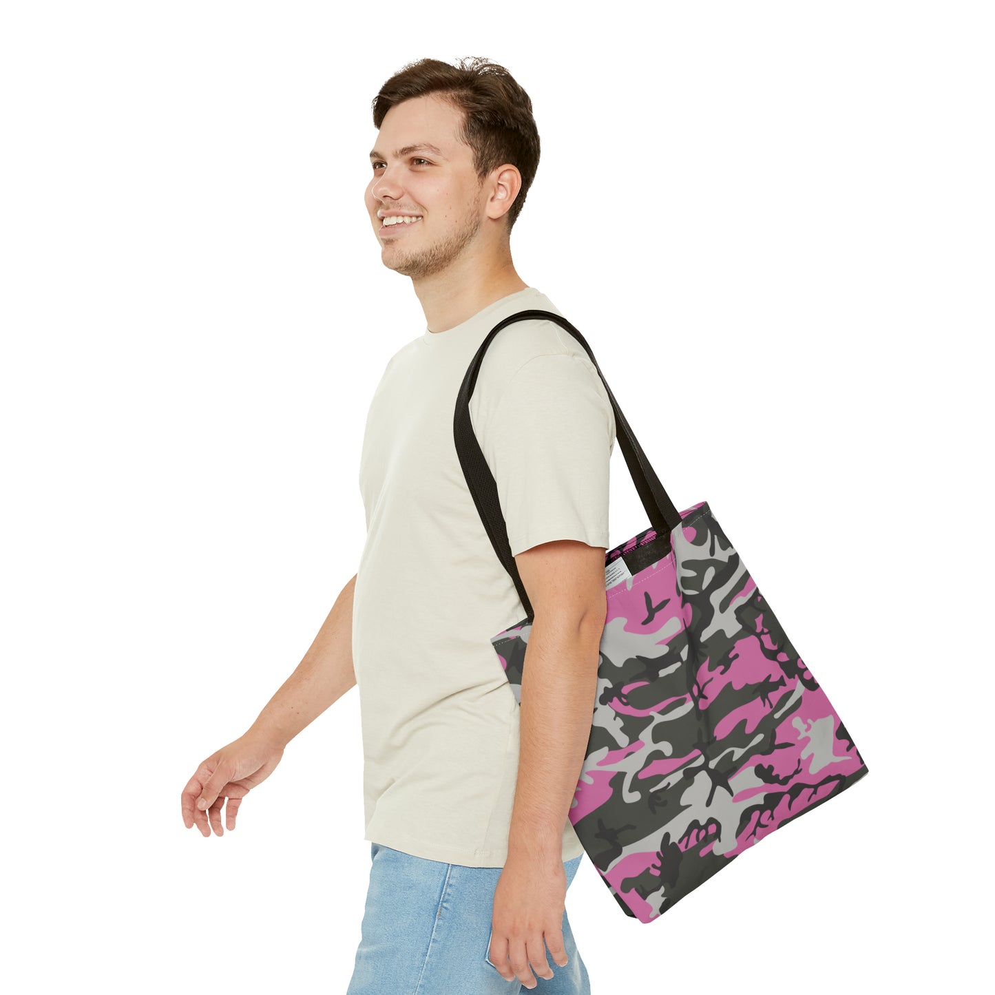 Canvas Bag with Abstract Prints