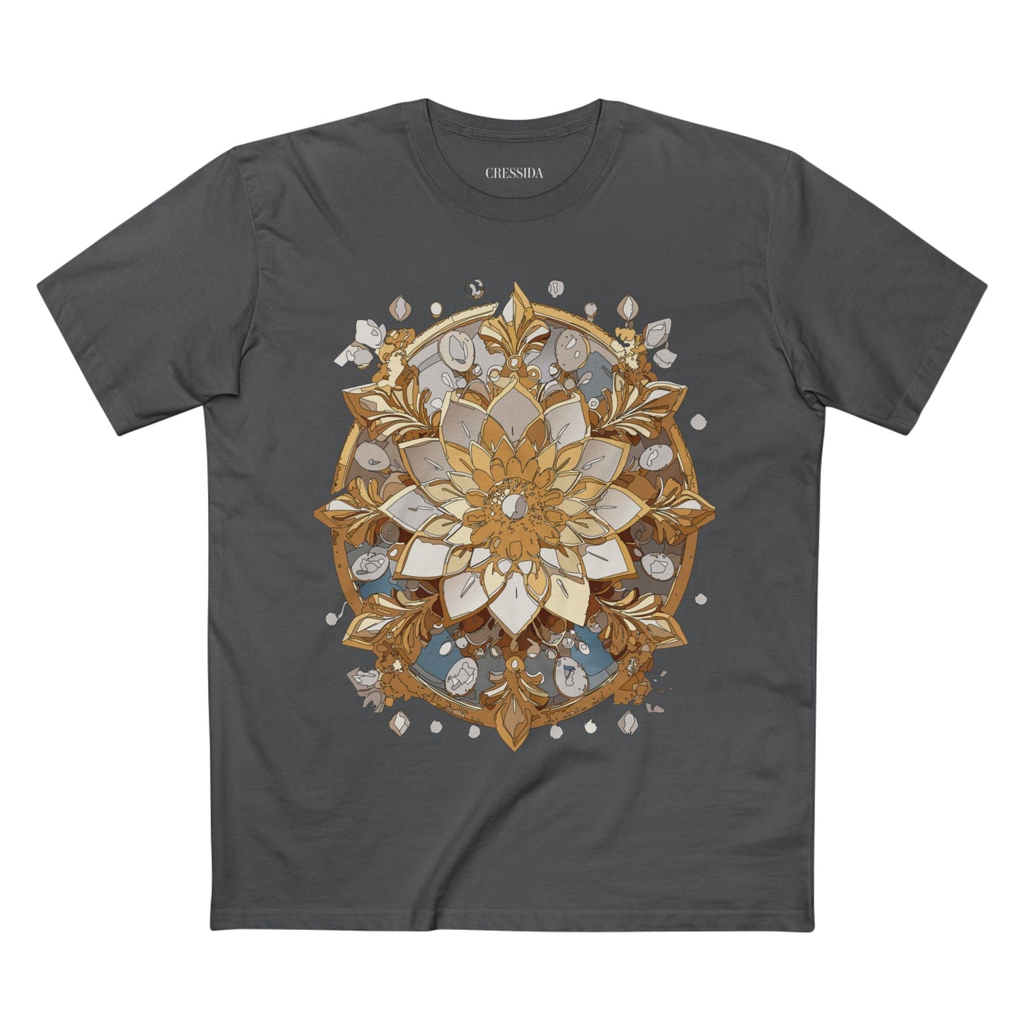 Floral Graphic T-Shirt Unisex 100 Cotton Art Design with Antique Flowers Tee 21