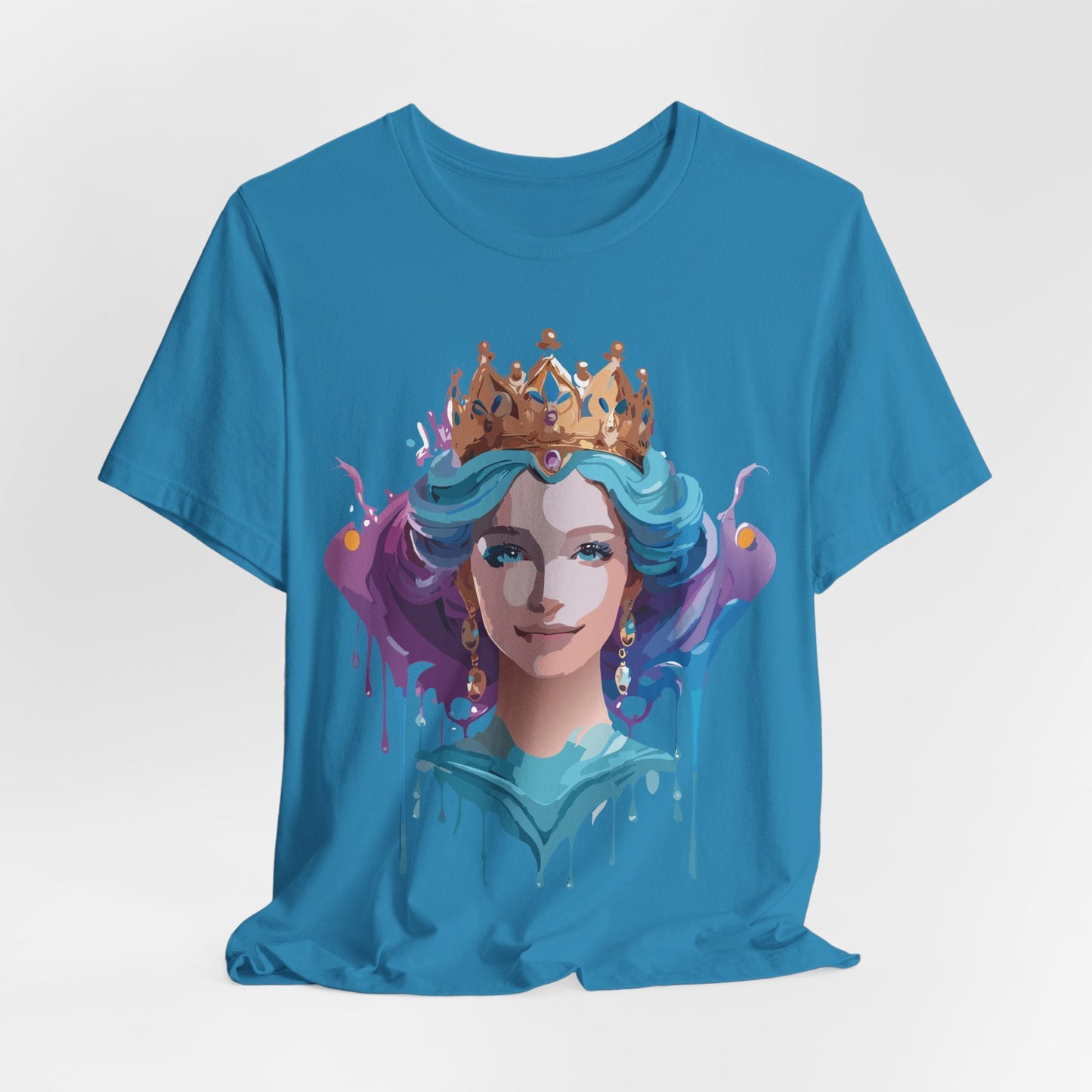 Queen Woman Portrait Graphic Unisex 100 Cotton Vintage Artwork Tee 1