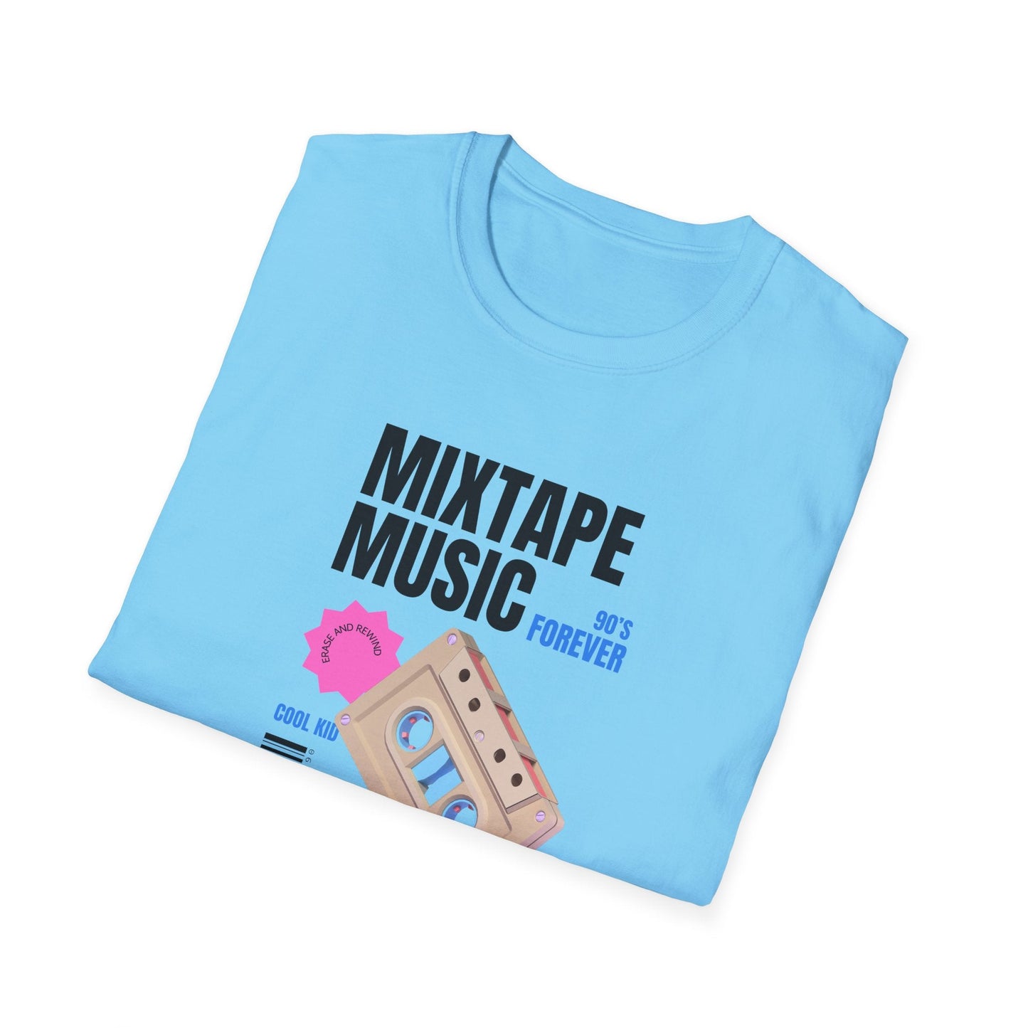 Mixtape Music Vintage Cassette T-Shirt Unisex Cotton Retro Audio Graphic Tee