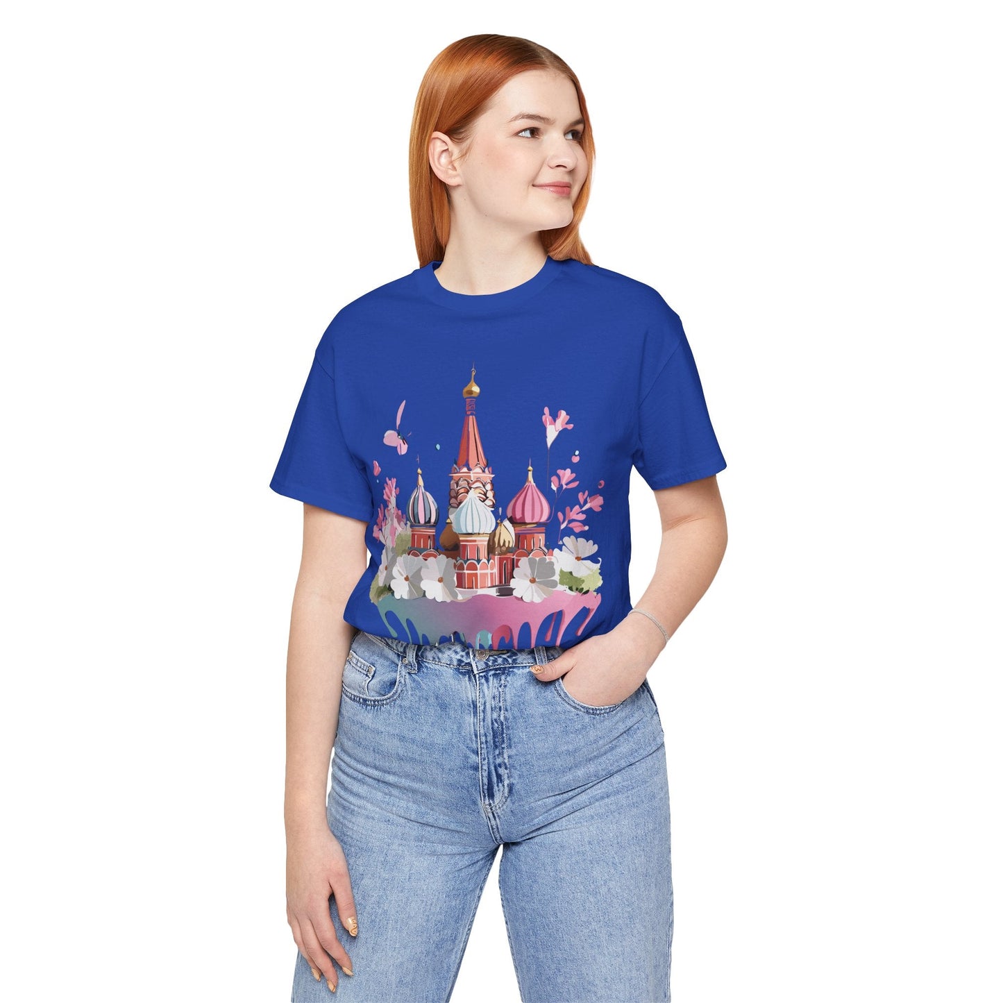 Unisex Moscow Tourist Shirt Graphic Tee By Adelpha Vintage Inspired Art For Everyday Wear
