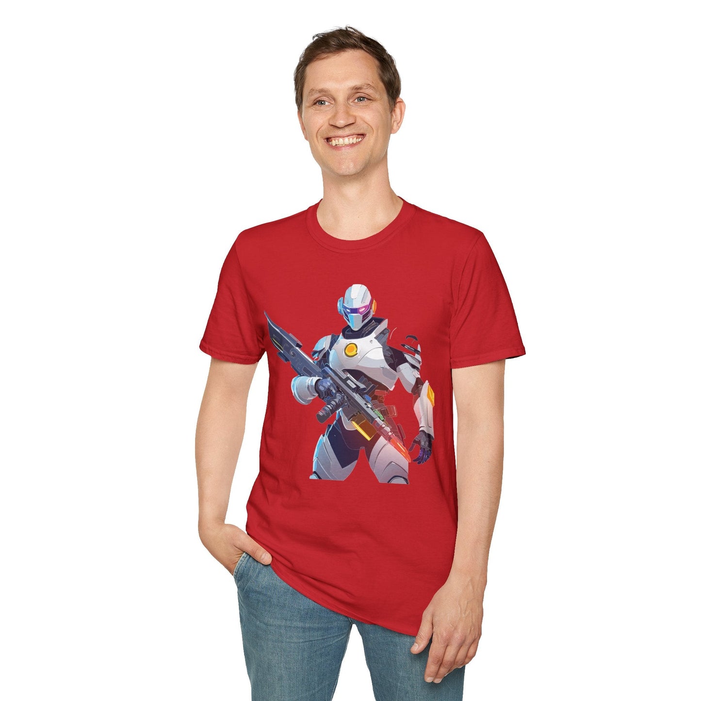 Robocop Graphic Unisex Cotton With Cyber Man Artwork Tee 5