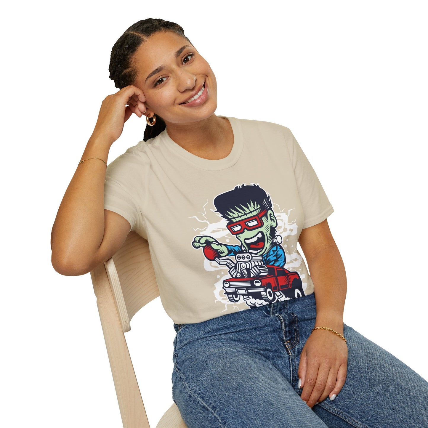 Cartoon T Shirt Animation Tee Funny Unisex Softstyle Gildan 64000 100 Percent Cotton