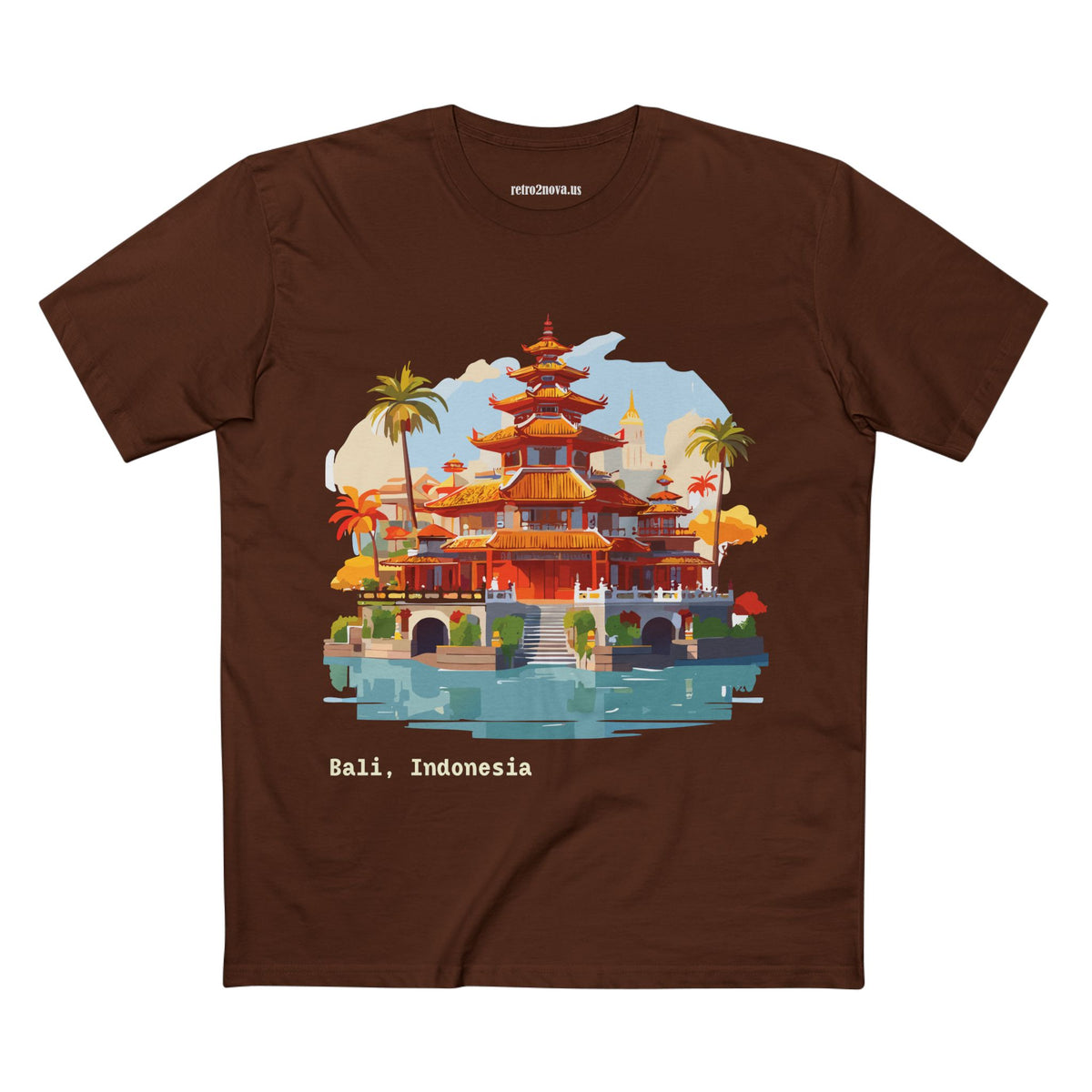 Bali Temple Illustration Tee | Indonesia Travel Shirt