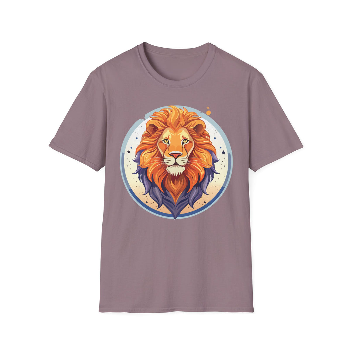 Majestic Lion Portrait T-Shirt | Colorful Retro Lion Graphic Tee