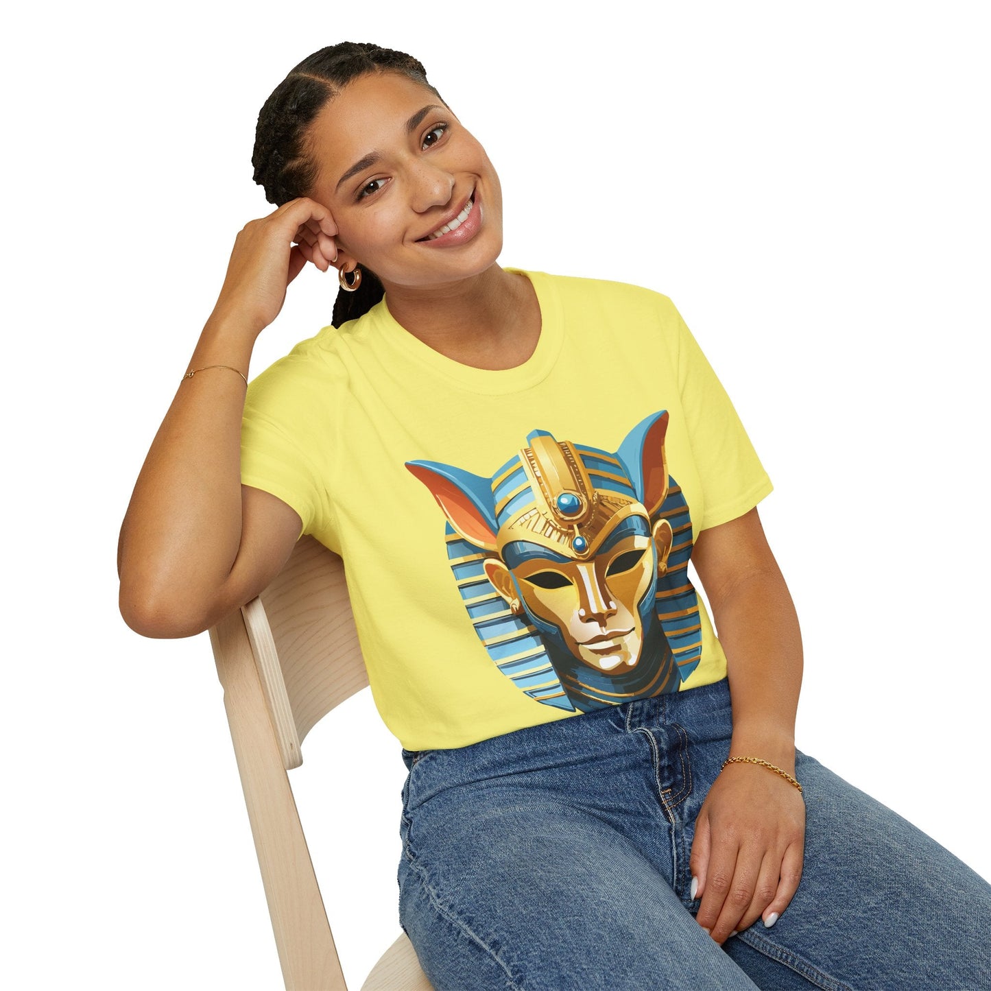 Mask Tee Shirt Unisex Softstyle Cotton Tee With Masquerade Art Design Gildan Softstyle