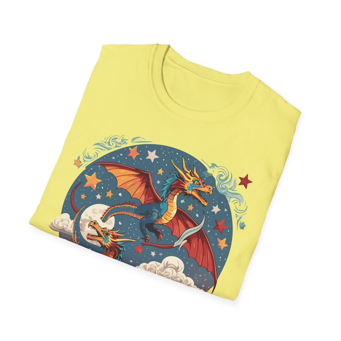 Dragon Graphic Unisex 100 Cotton Tee with Animal Artwork Design 17