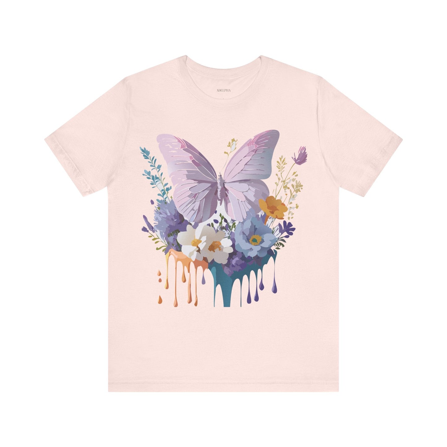 Adelpha Graphic Butterfly Unisex Short Sleeve Graphic Tee Art Design