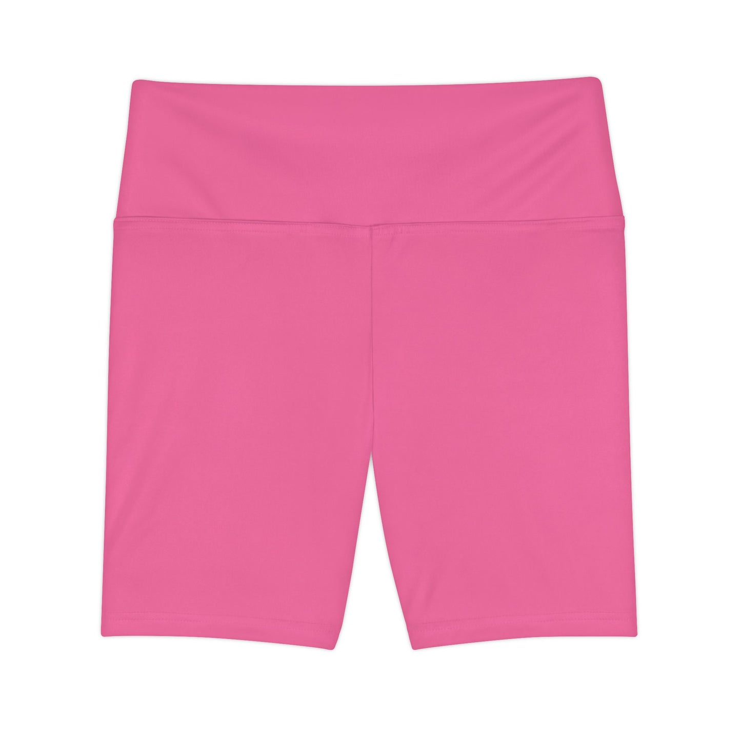 Rose Kiss Women's Workout Shorts — Solid High-Waist Biker Shorts for Exercise & Everyday Wear