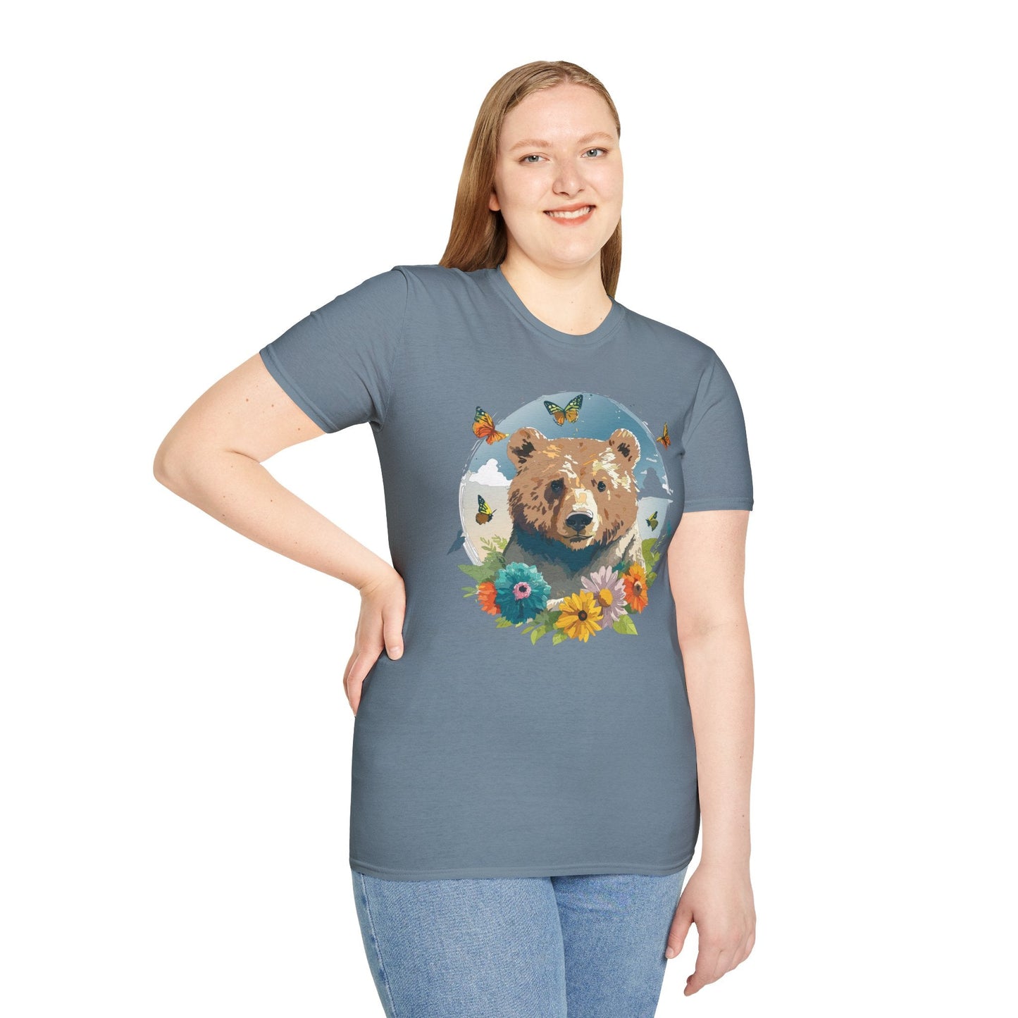 Bear T Shirt Unisex Teddy Bear Tee Softstyle 64000 Ring Spun Cotton Tee Lightweight Breathable