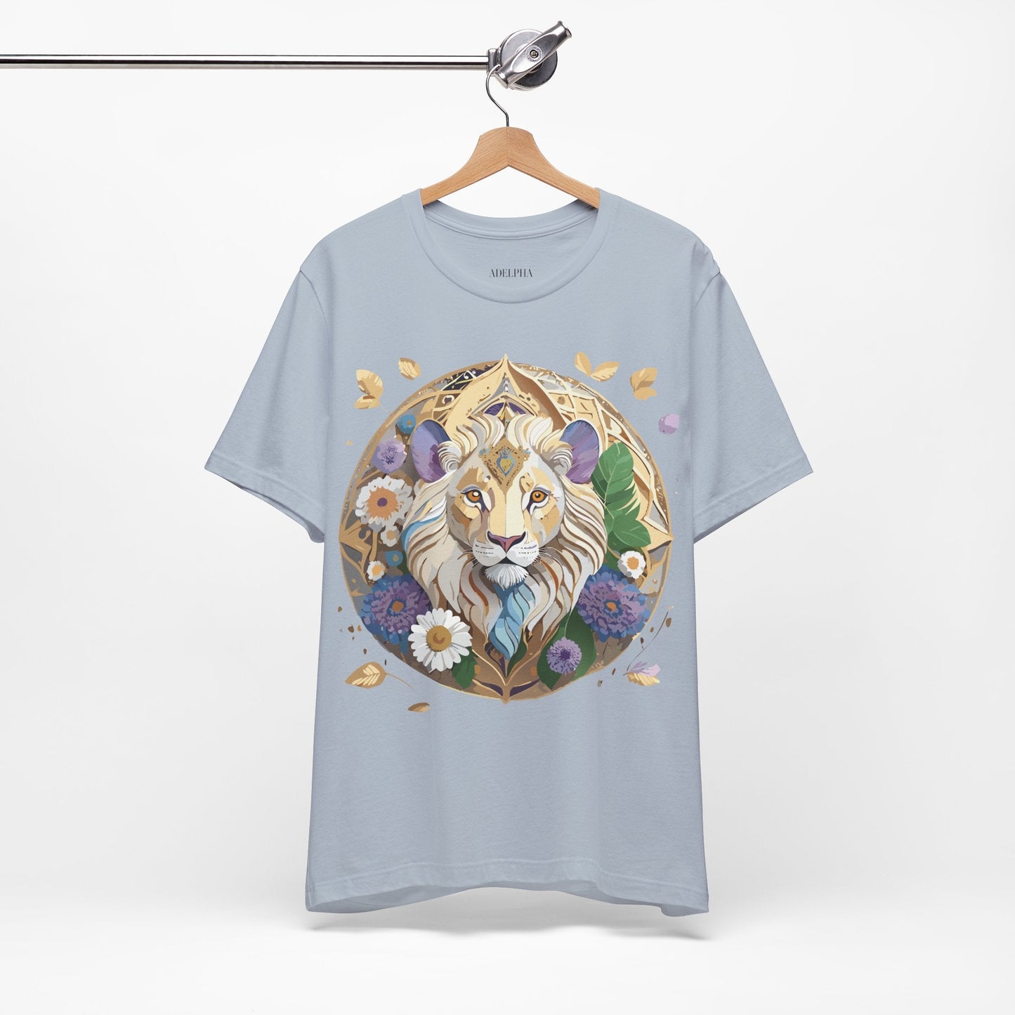Adelpha Graphic Tee Unisex Medallion Shirt Vintage Inspired Art Design Short Sleeve