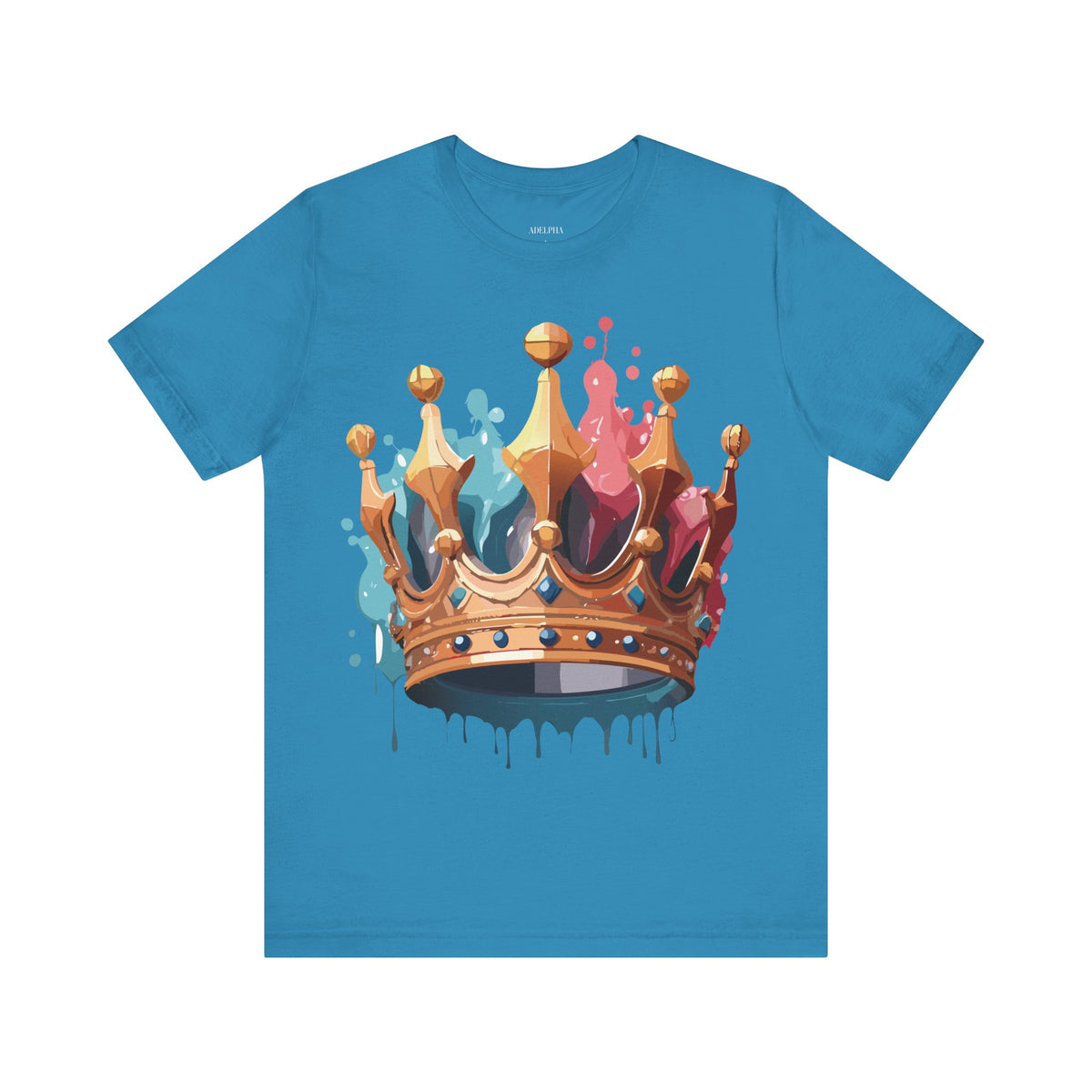 Crown Graphic Unisex Cotton Bella+Canvas Tee with Art Design m13