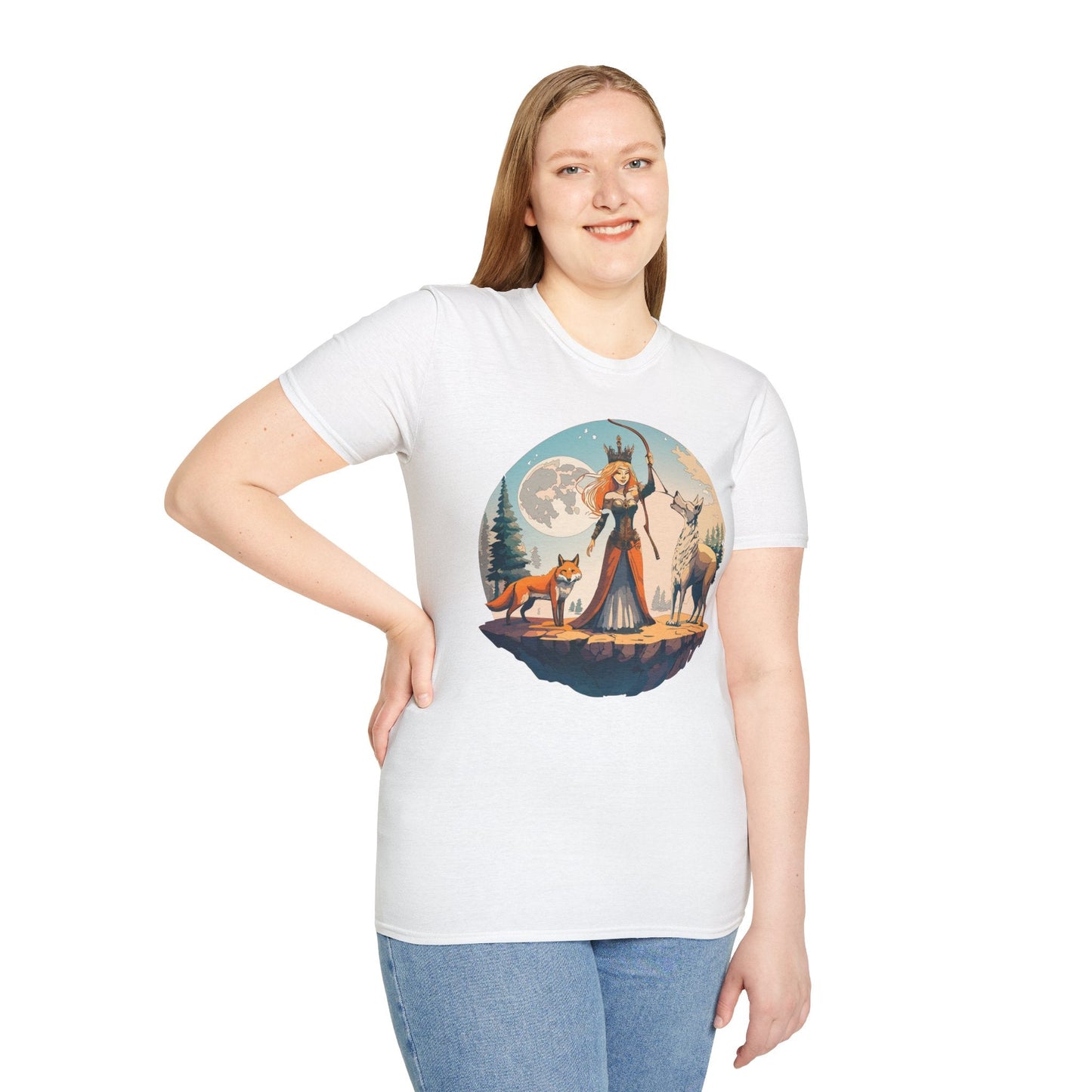 Womens Graphic T Shirts Art Design Shirt Softstyle Gildan 64000 Unisex Tee Ring Spun Cotton