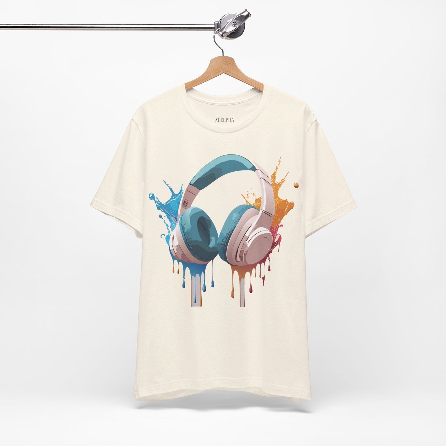 Music Graphic T Shirt Unisex Jersey Short Sleeve With Vintage Inspired Artwork Adelpha