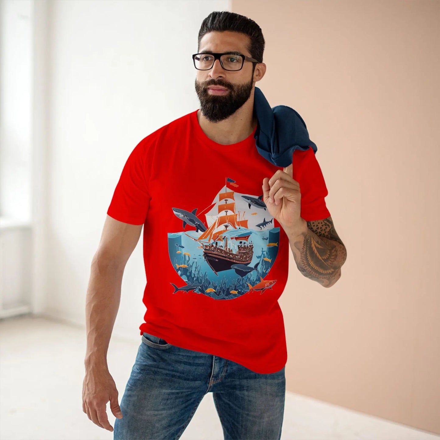 Ocean Coast Graphic Unisex 100 Cotton Staple Tee 23