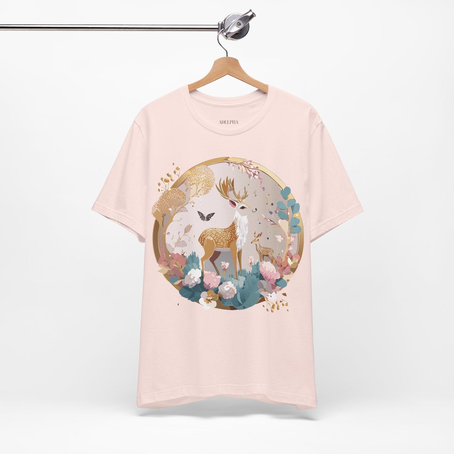 Medallion Graphic Unisex 100 Cotton Vintage Animal Medal Artwork Tee 13