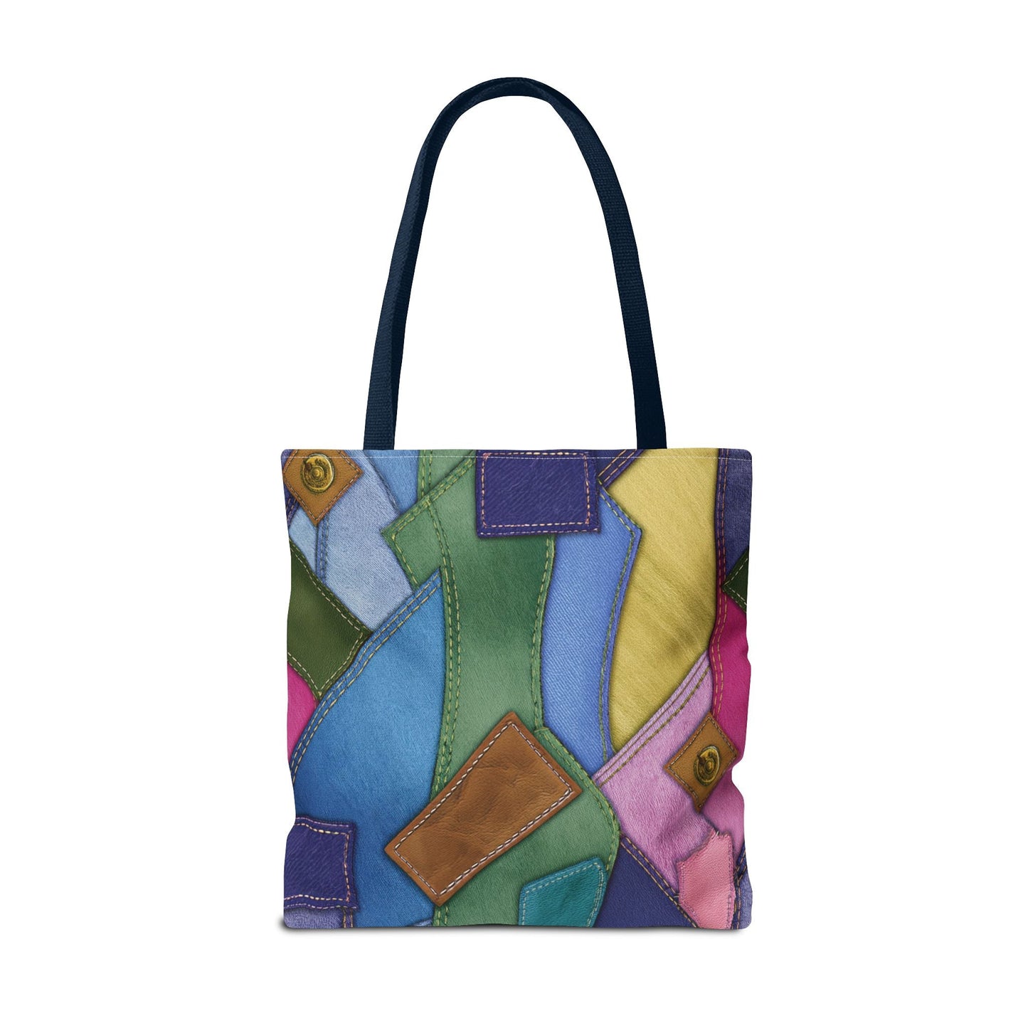 Denim Canvas Bag, Tote Bag Denim Printify