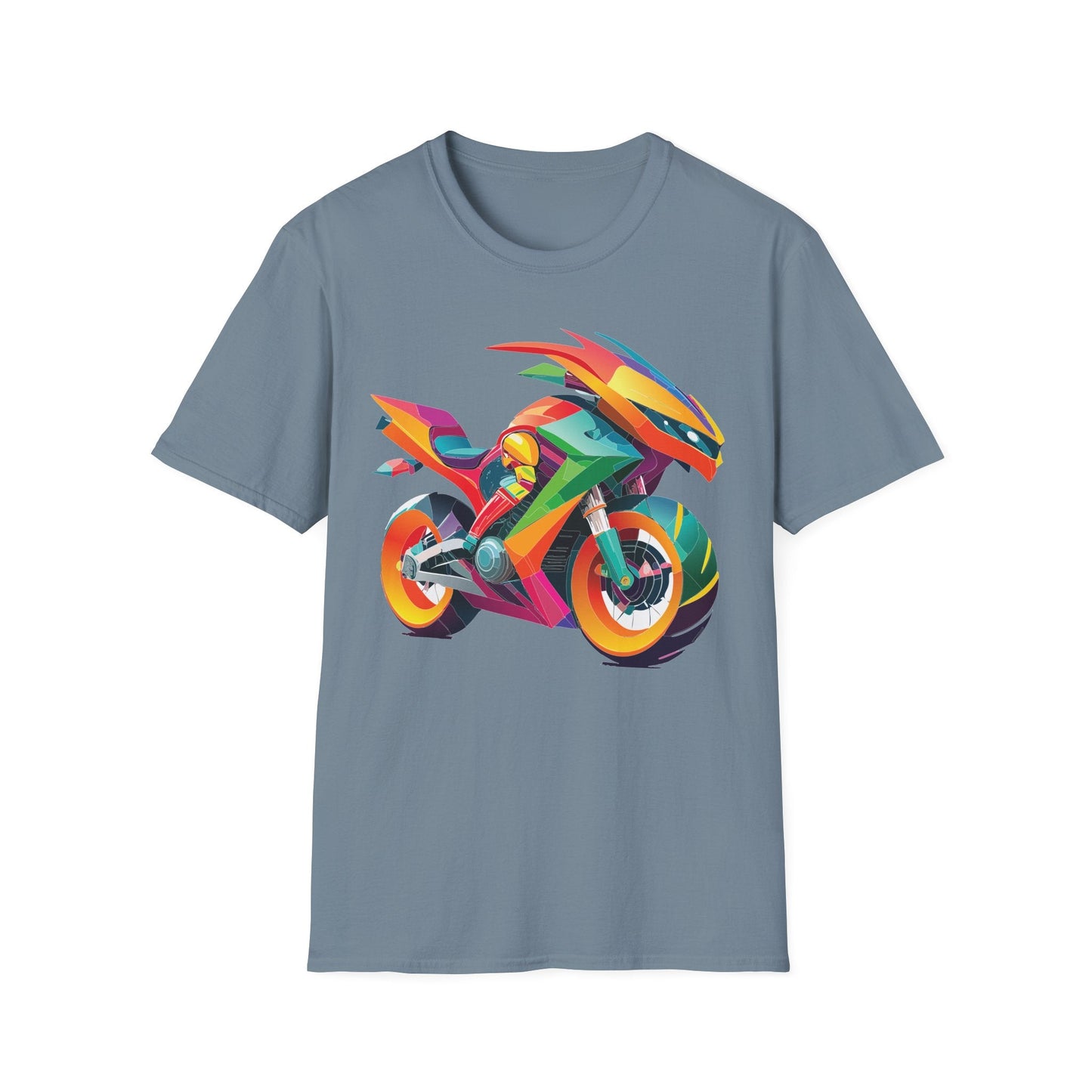 Bike Graphic Unisex Cotton Motorcycle Art Design Tee 5