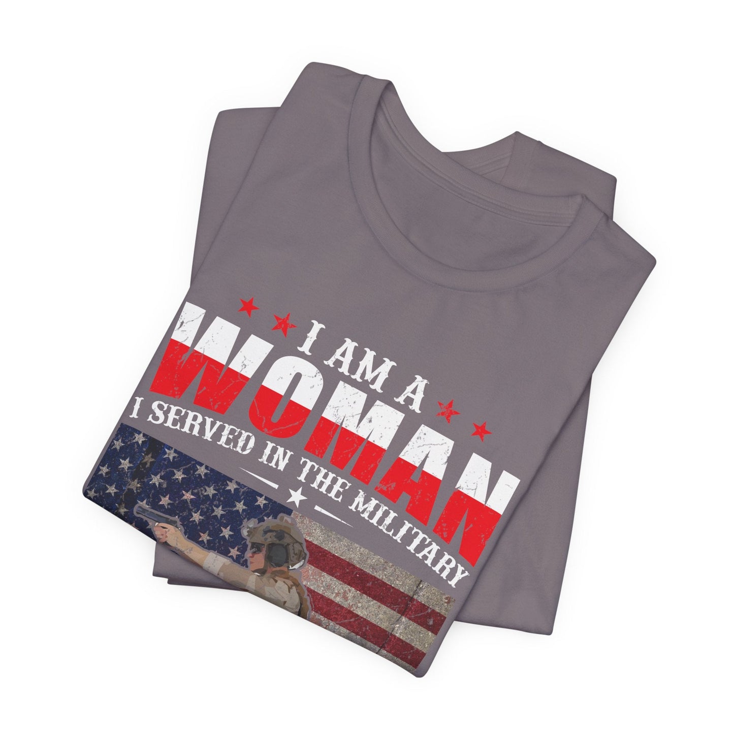 Army Veteran Patriotic Graphic Design Unisex Cotton T-Shirt v27