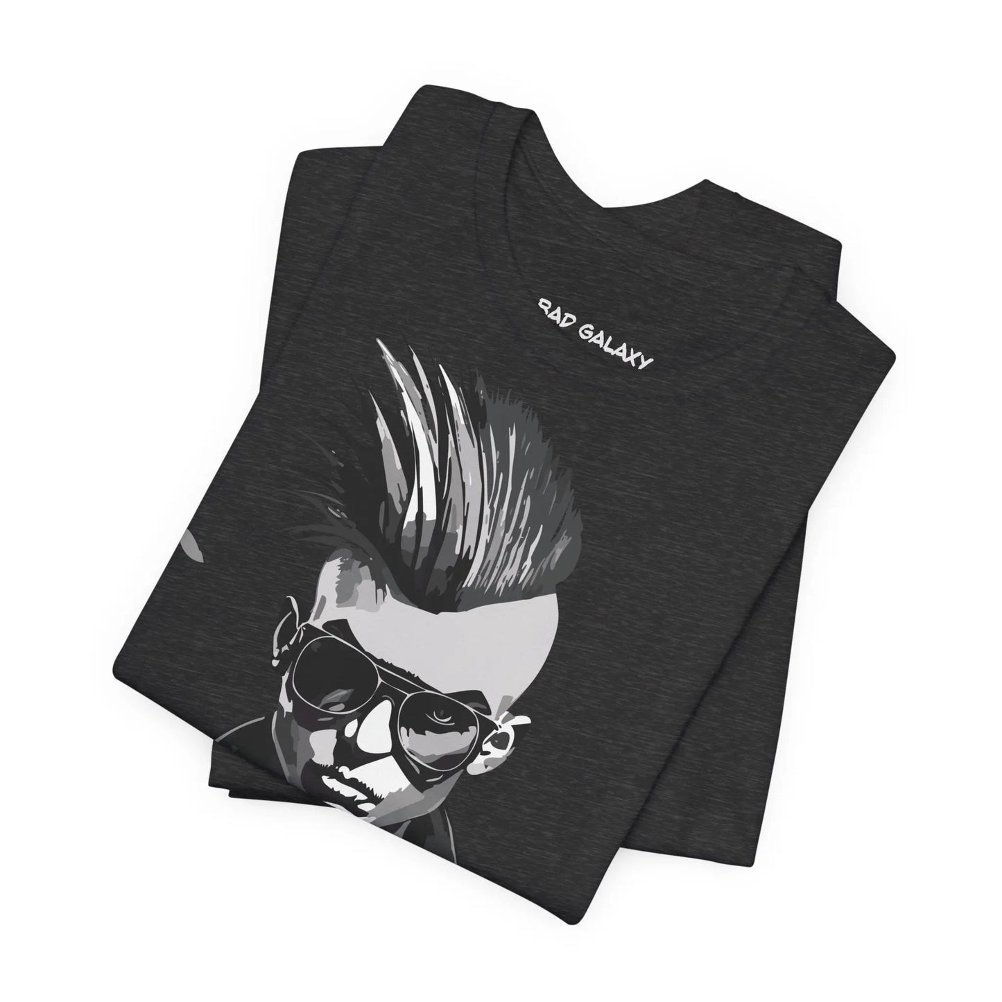 Punk Rock Tee Shirt From Bad Galaxy Made To Order 100 Percent Cotton USA Eco Friendly Inks