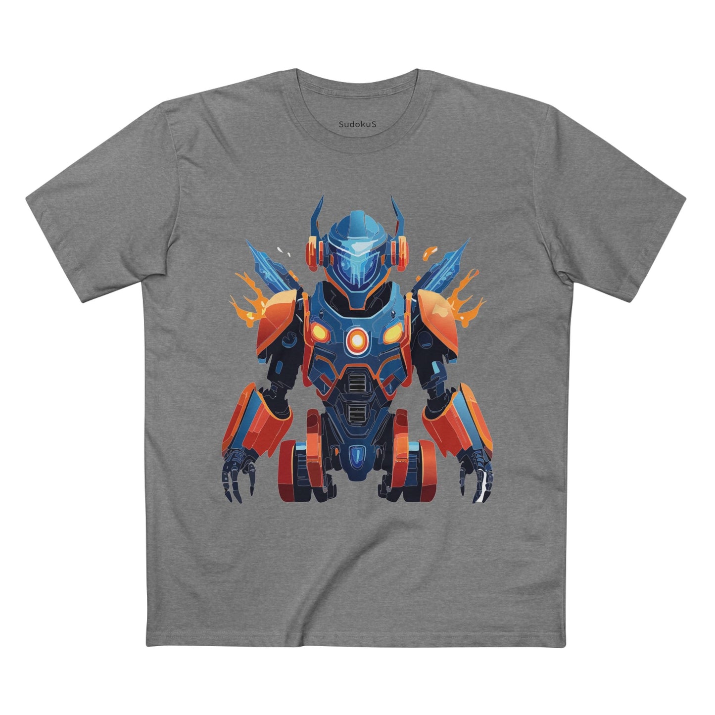 Cyborg Robot Graphic Unisex 100 Cotton Staple Tee 4