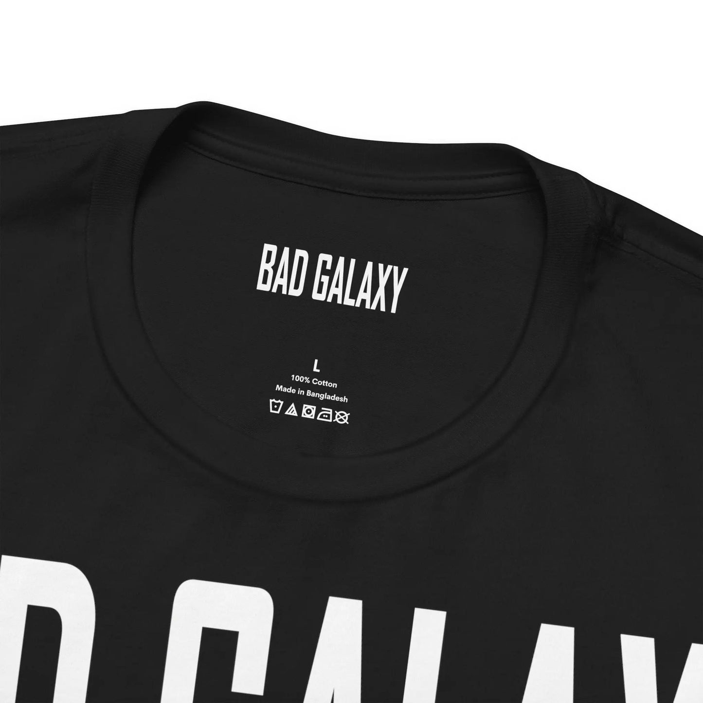 Bad Galaxy Tee Shirt With Red Stamp Made To Order Lightweight 100 Percent Cotton Free Shipping