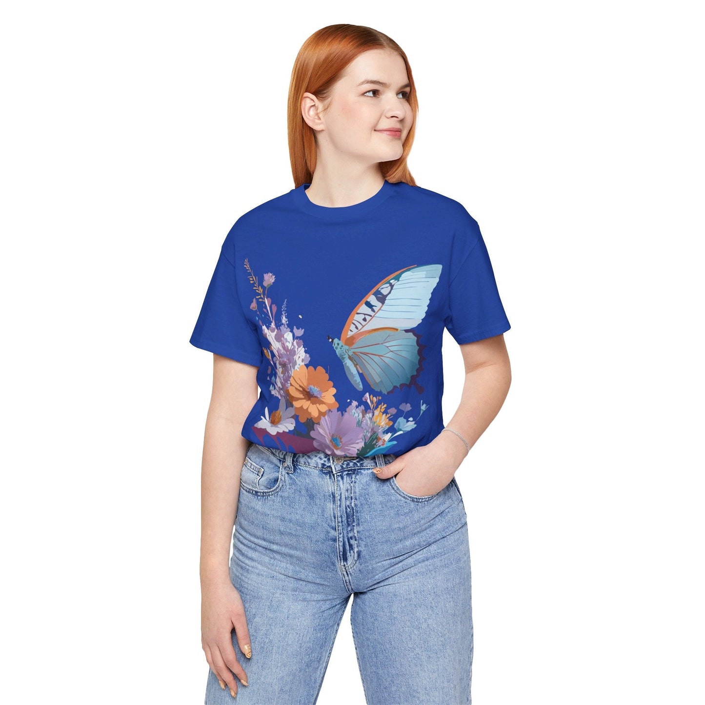 Butterfly Graphic Tee Unisex Jersey Short Sleeve Vintage Inspired Adelpha Art